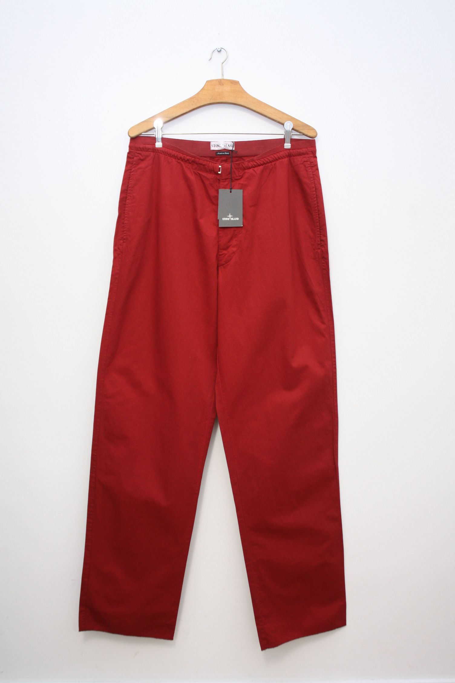 Stone Island Stone Island Red Lightweight Pants Men's 50 SS2001 Size US 34 / EU 50 - 2 Thumbnail