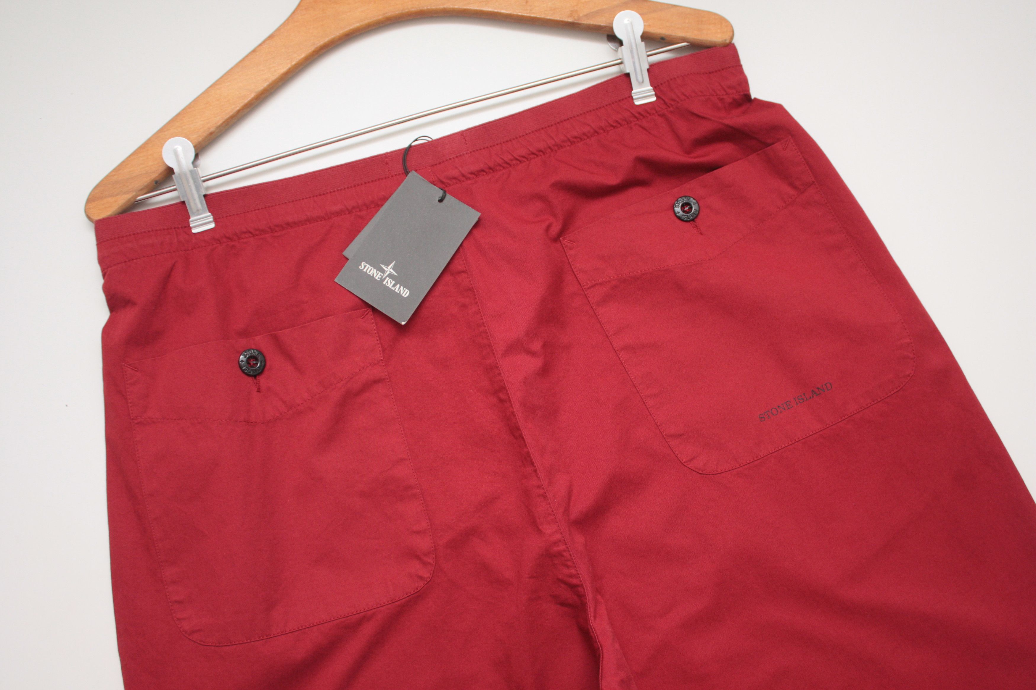 Stone Island Stone Island Red Lightweight Pants Men's 50 SS2001 Size US 34 / EU 50 - 1 Thumbnail