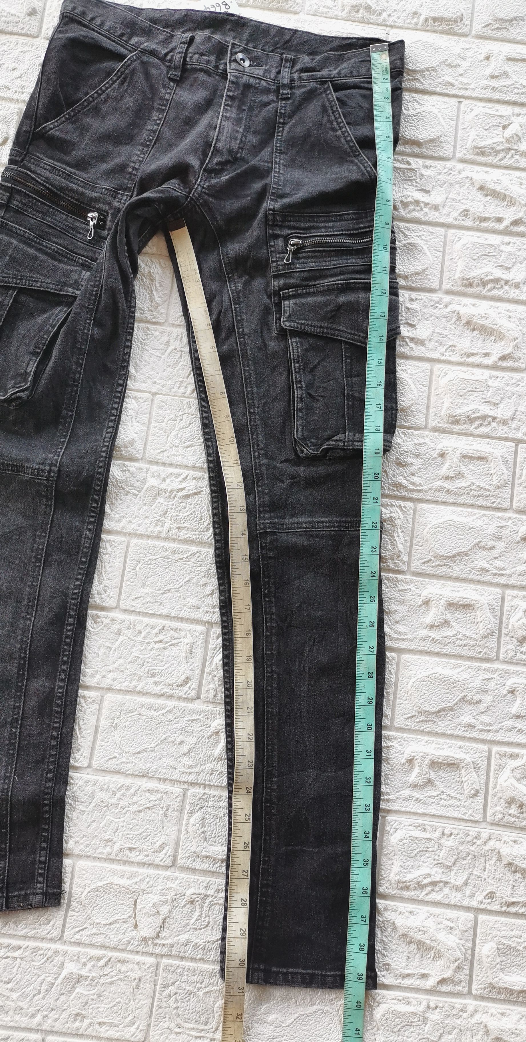 Shellac Vintage Shellac semanticdesign Japan Black Cargo Jeans Size US 30 / EU 46 - 11 Thumbnail