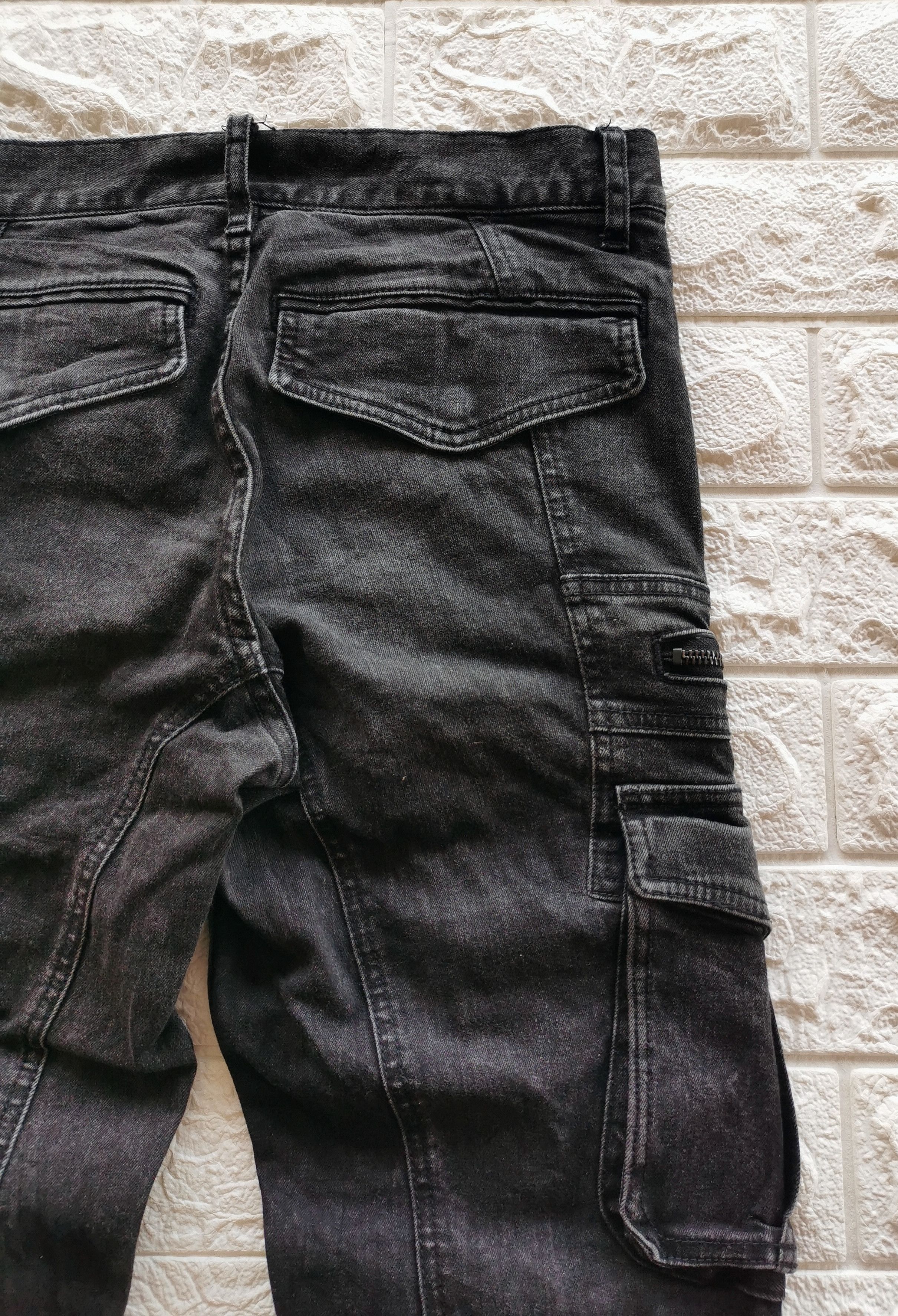 Shellac Vintage Shellac semanticdesign Japan Black Cargo Jeans Size US 30 / EU 46 - 5 Thumbnail