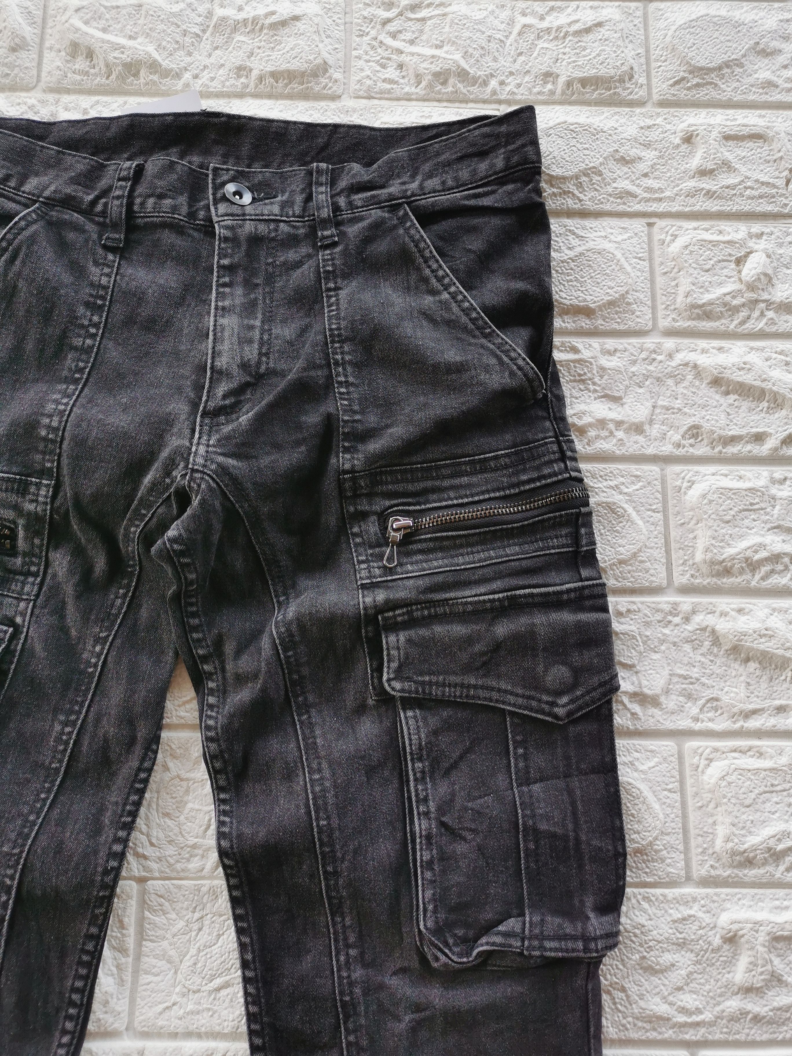 Shellac Vintage Shellac semanticdesign Japan Black Cargo Jeans Size US 30 / EU 46 - 3 Thumbnail