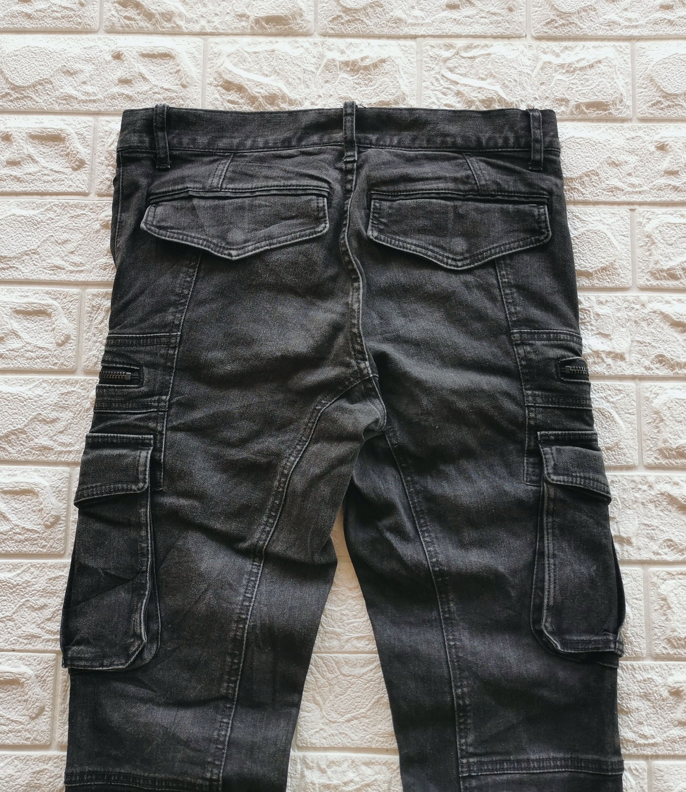 Shellac Vintage Shellac semanticdesign Japan Black Cargo Jeans Size US 30 / EU 46 - 4 Thumbnail