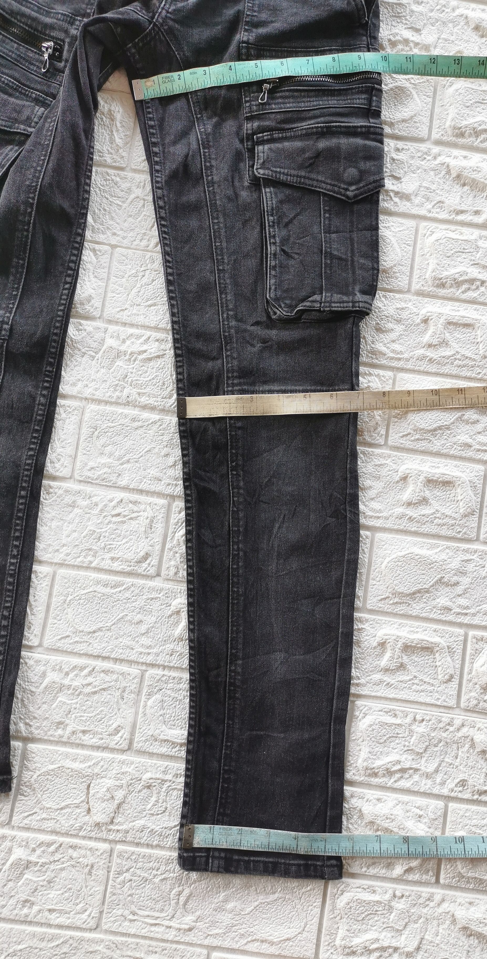 Shellac Vintage Shellac semanticdesign Japan Black Cargo Jeans Size US 30 / EU 46 - 10 Thumbnail
