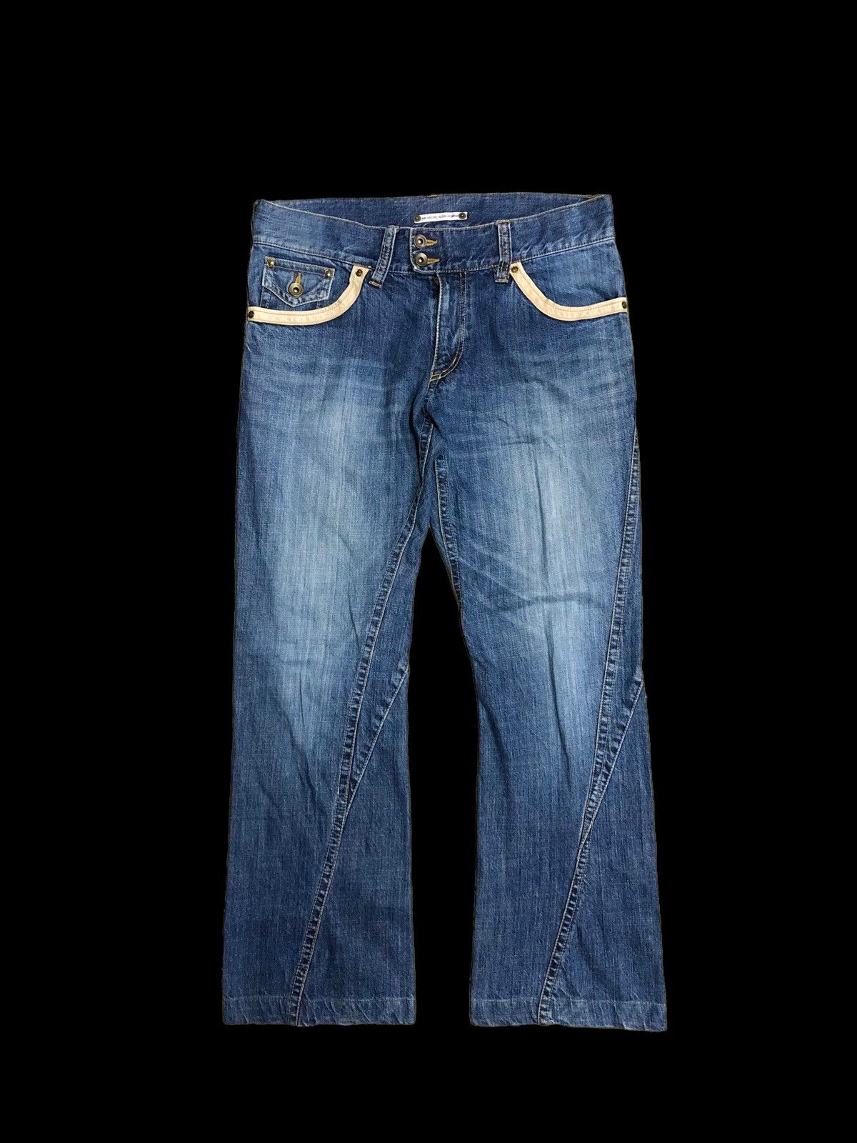 Michel Klein FLARE TWIST MICHEL KLEIN DENIM Size US 34 / EU 50 - 1 Thumbnail