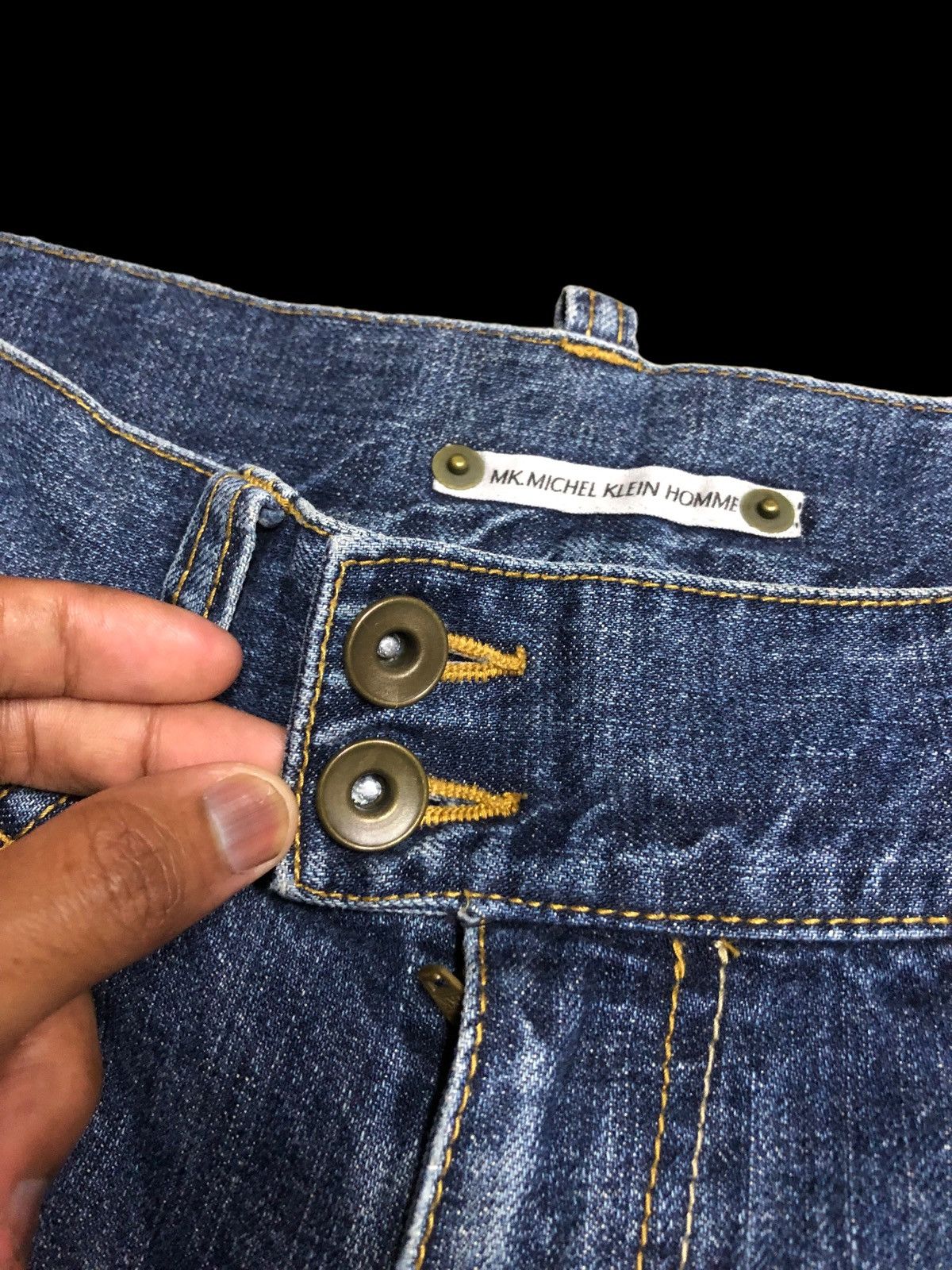 Michel Klein FLARE TWIST MICHEL KLEIN DENIM Size US 34 / EU 50 - 3 Thumbnail