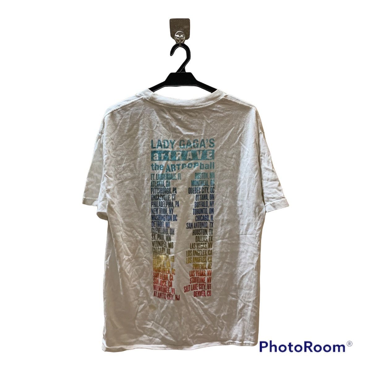 Band Tees Nice Lady Gaga Art Rave The Artpopball 2014 T Shirt Size US XL / EU 56 / 4 - 2 Thumbnail