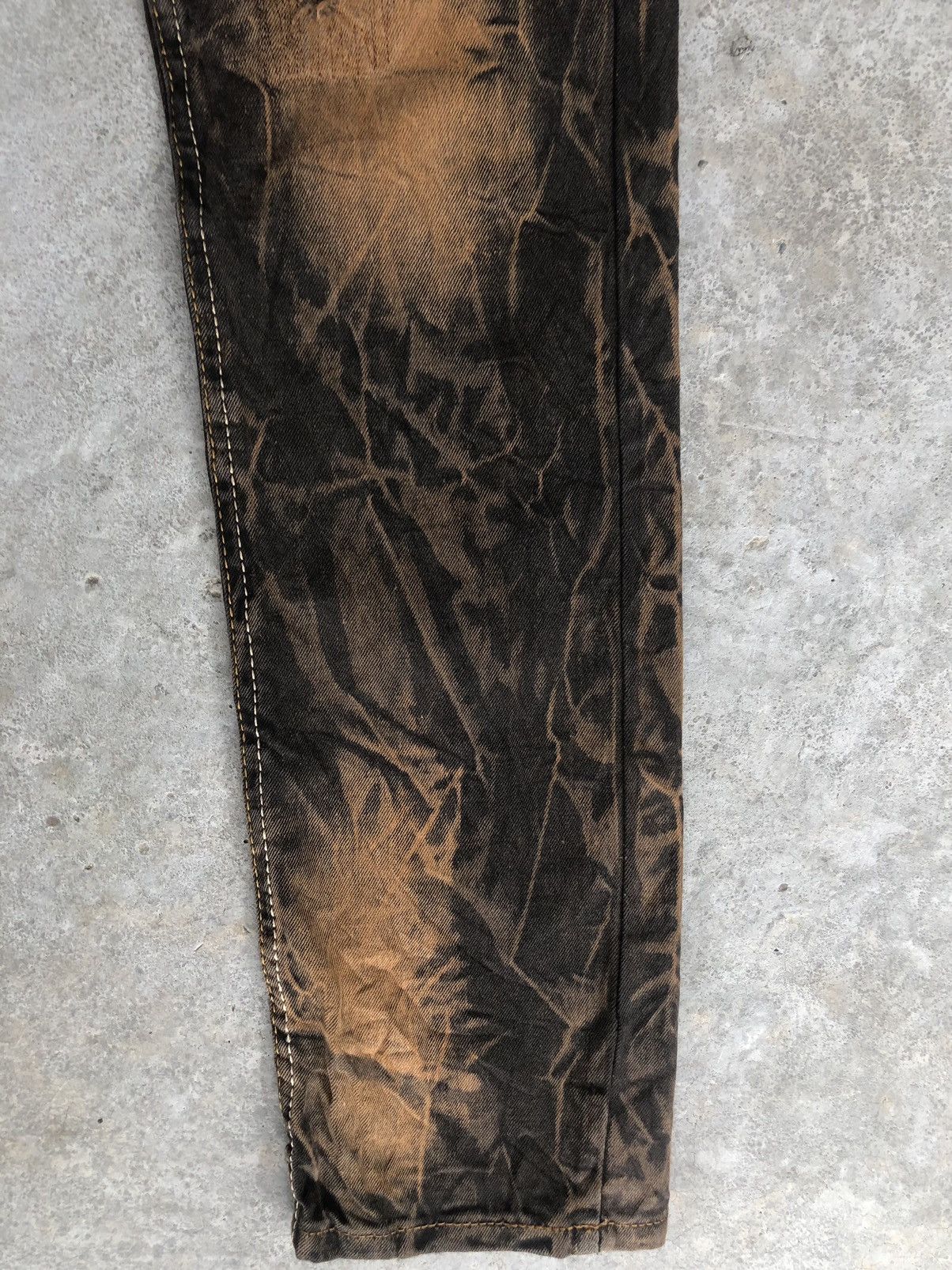 Japanese Brand Japanese Jeans Acid Wash Distressed Jeans Patchwork Denim Size US 29 - 7 Thumbnail