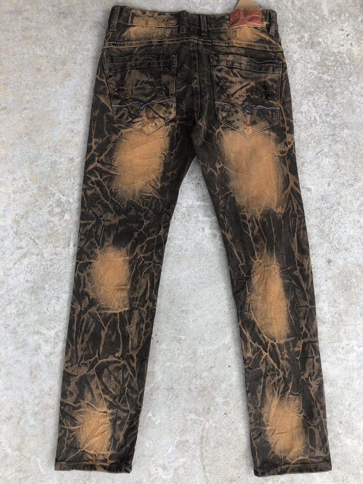 Japanese Brand Japanese Jeans Acid Wash Distressed Jeans Patchwork Denim Size US 29 - 2 Thumbnail