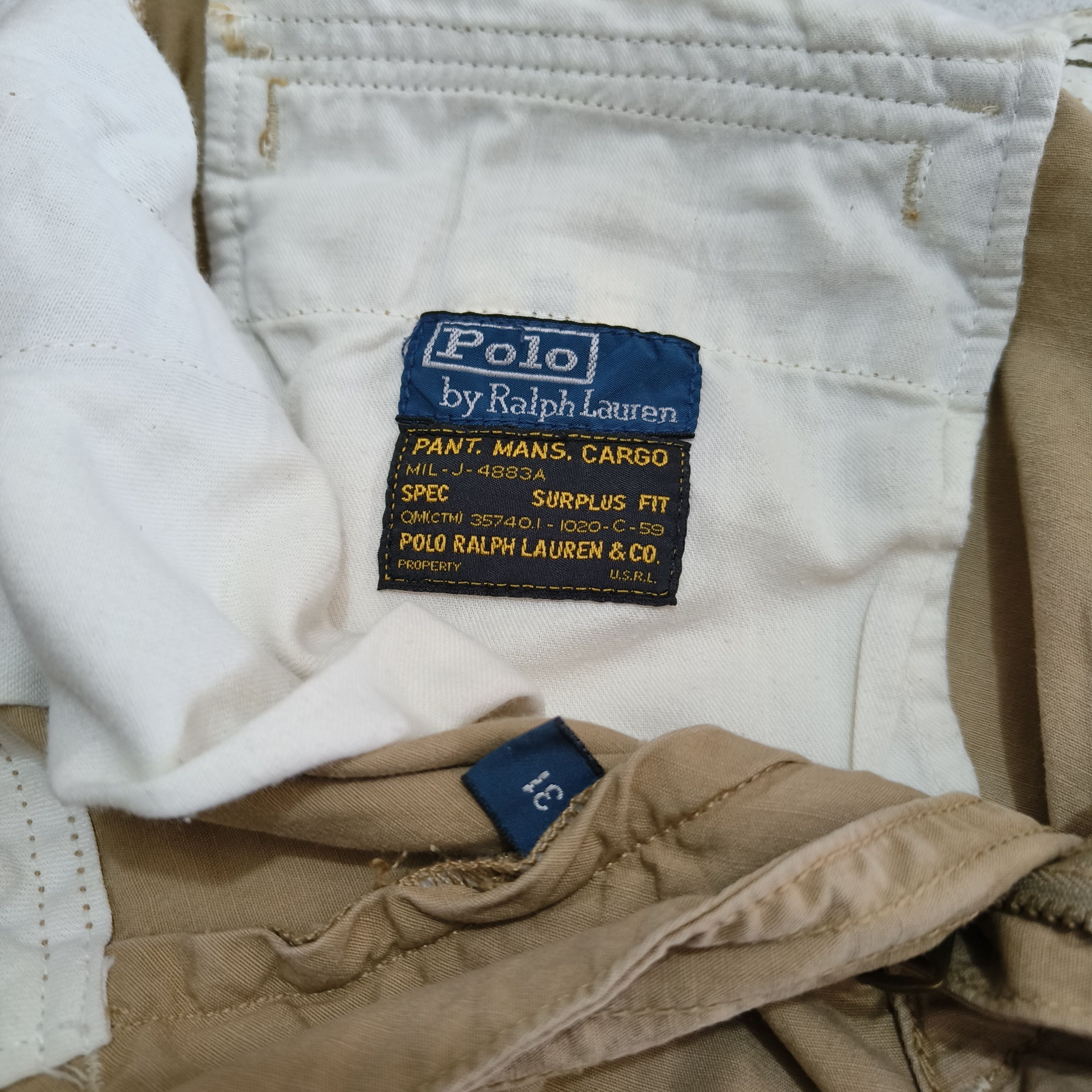 Polo Ralph Lauren Vintage Polo Ralph Lauren PRL Men's Military Cargo Shorts Size US 31 - 6 Thumbnail