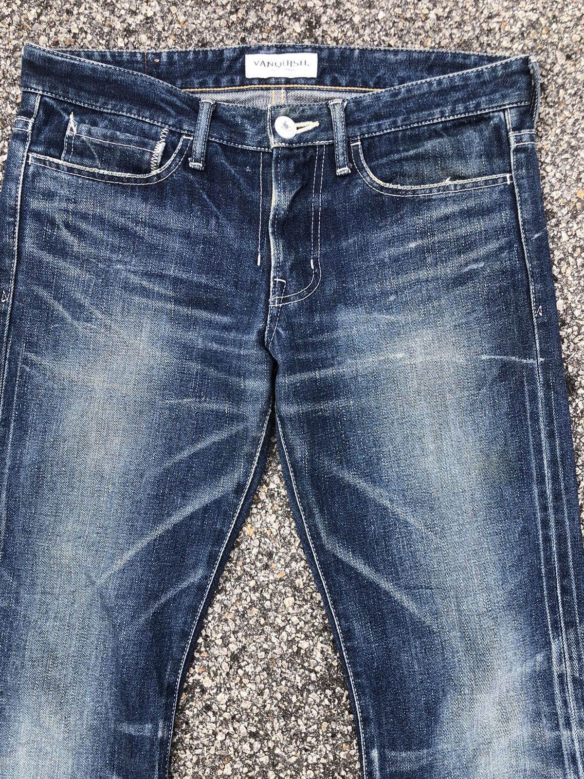 If Six Was Nine Japanese Vanquish Flared Jeans Bootcut Distressed Jeans Size US 34 / EU 50 - 4 Thumbnail