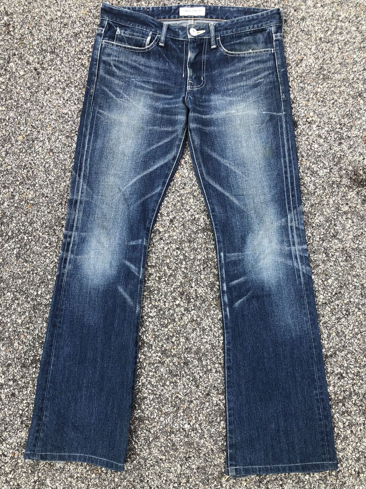 If Six Was Nine Japanese Vanquish Flared Jeans Bootcut Distressed Jeans Size US 34 / EU 50 - 1 Thumbnail