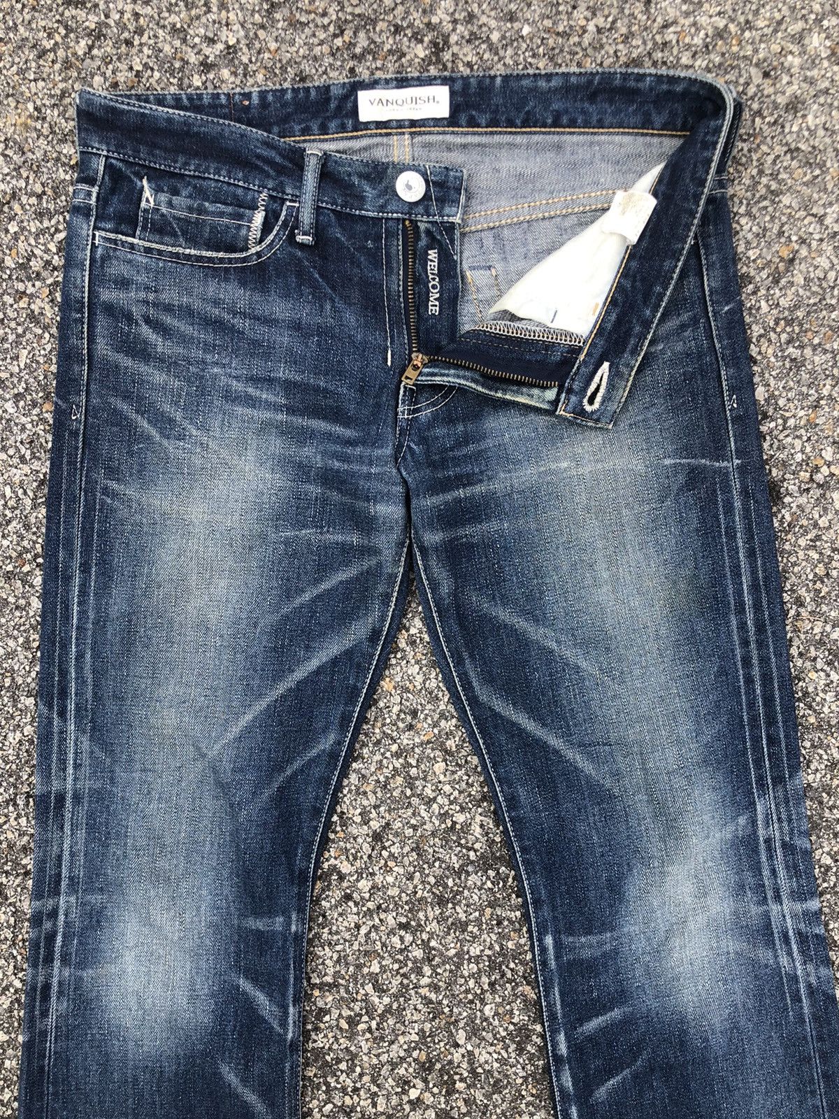 If Six Was Nine Japanese Vanquish Flared Jeans Bootcut Distressed Jeans Size US 34 / EU 50 - 3 Thumbnail