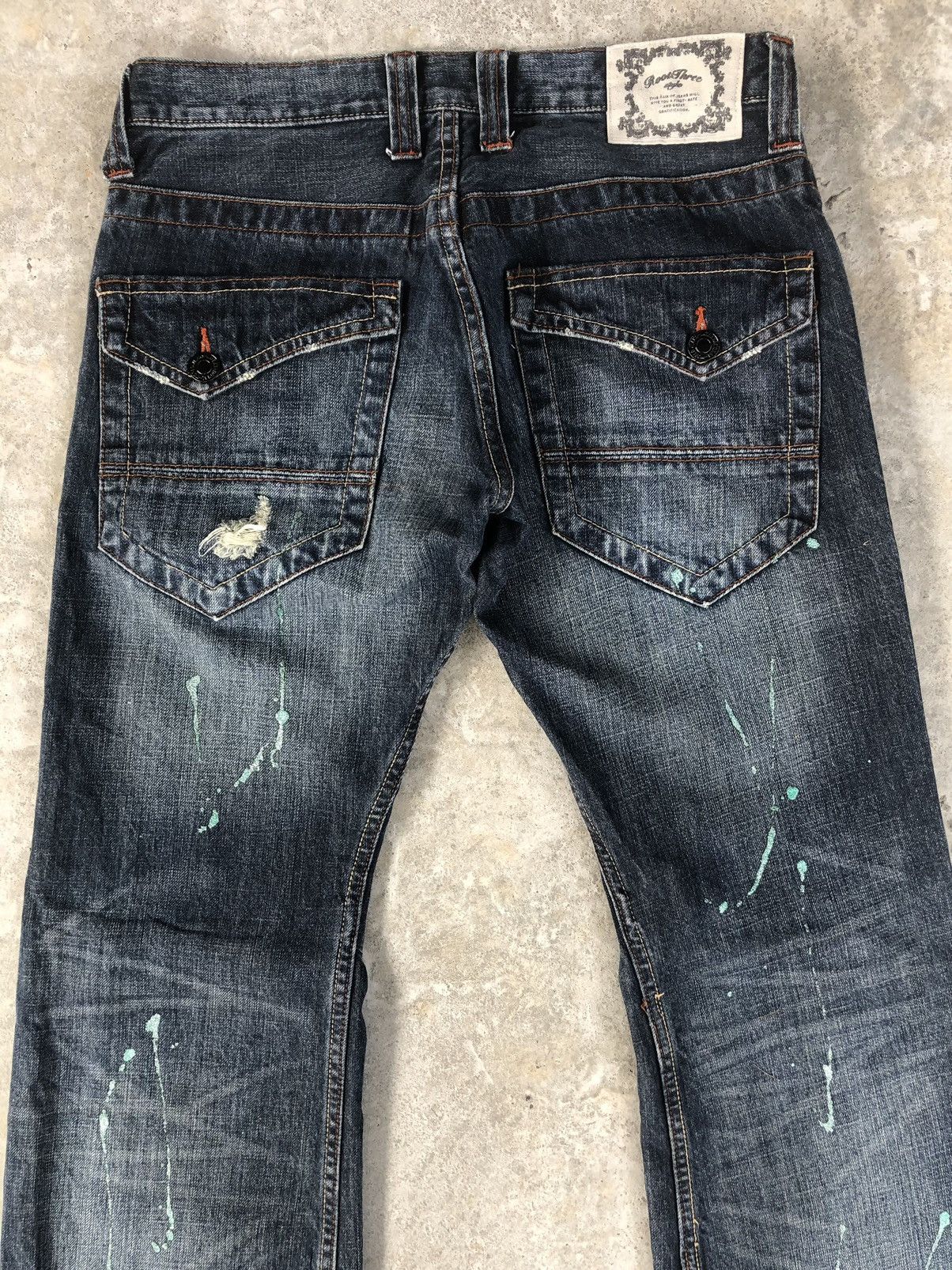If Six Was Nine Japanese root three Flared Jeans Distressed Jeans Size US 32 / EU 48 - 8 Thumbnail