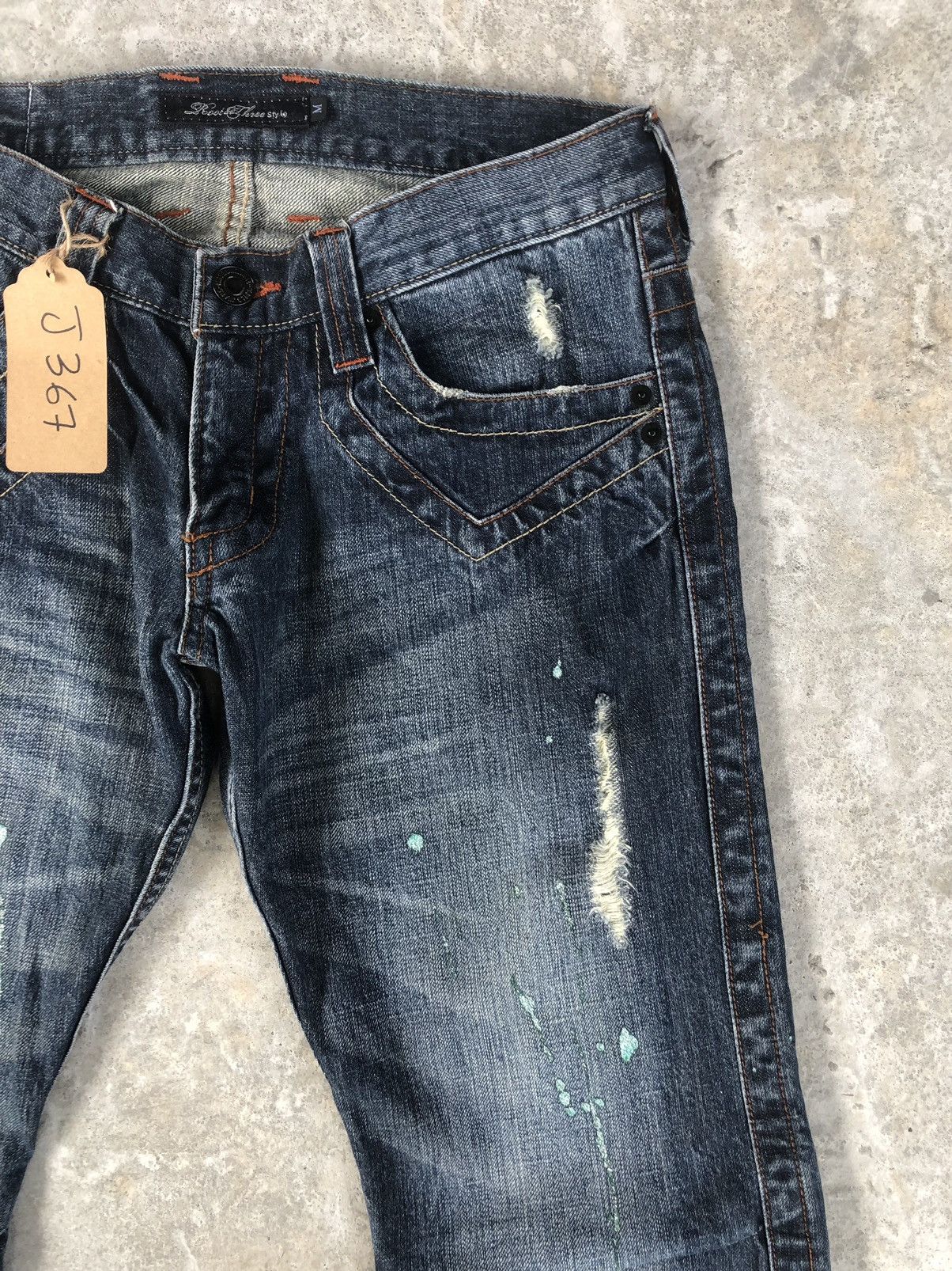 If Six Was Nine Japanese root three Flared Jeans Distressed Jeans Size US 32 / EU 48 - 5 Thumbnail