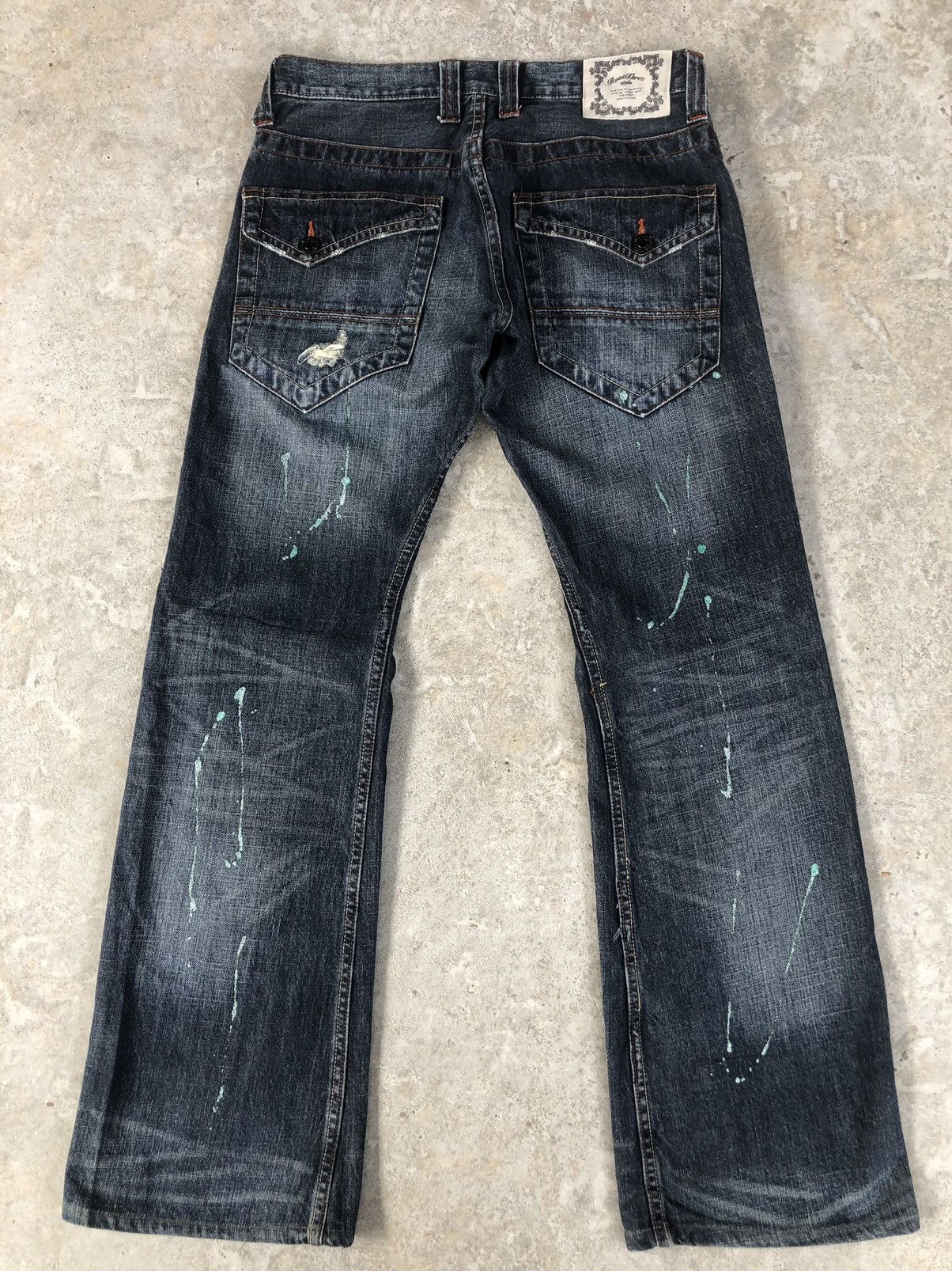 If Six Was Nine Japanese root three Flared Jeans Distressed Jeans Size US 32 / EU 48 - 2 Thumbnail