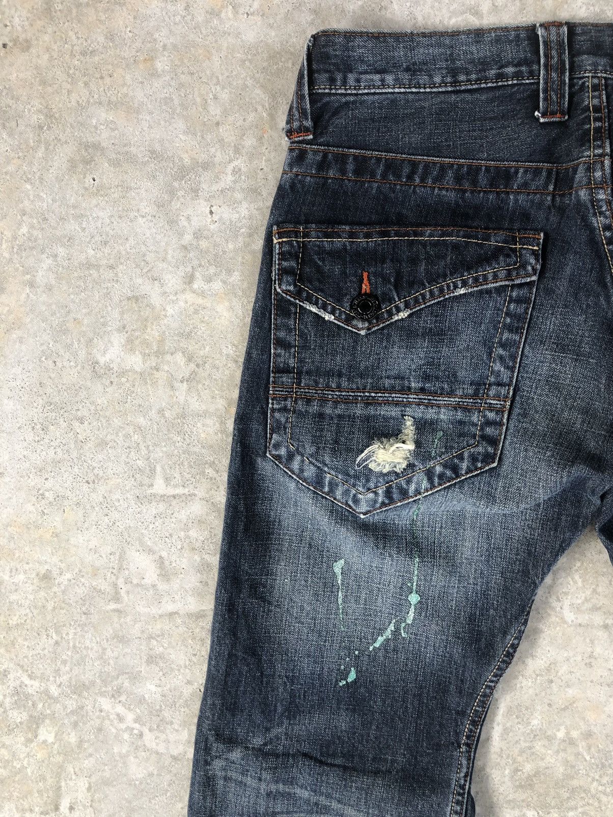 If Six Was Nine Japanese root three Flared Jeans Distressed Jeans Size US 32 / EU 48 - 9 Thumbnail