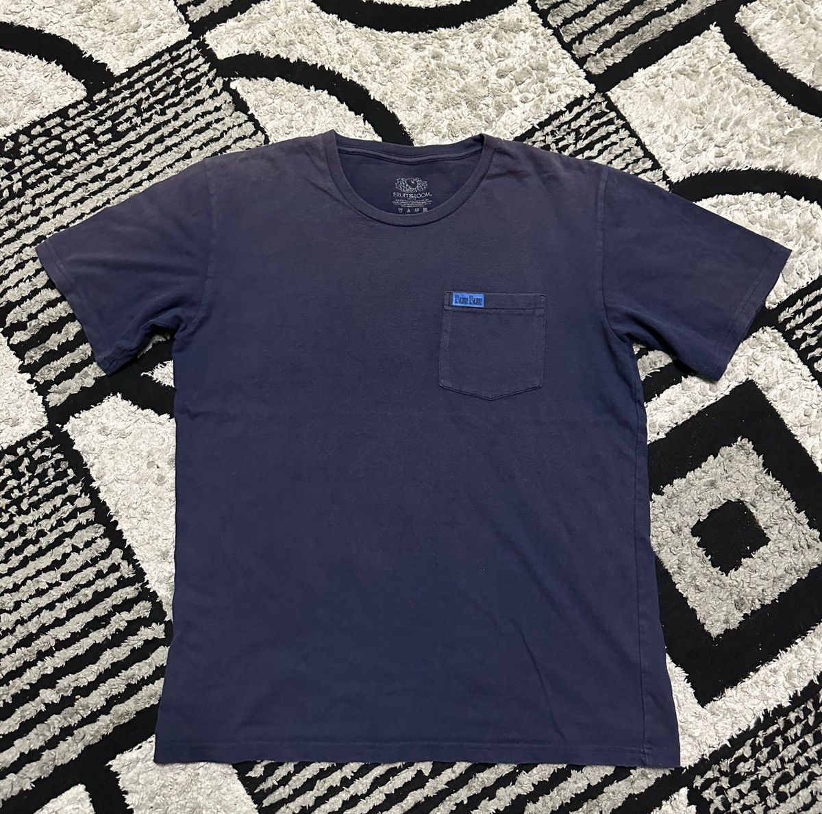 Blue Blue Japan vintage blue blue single pocket tee Size US L / EU 52-54 / 3 - 1 Thumbnail