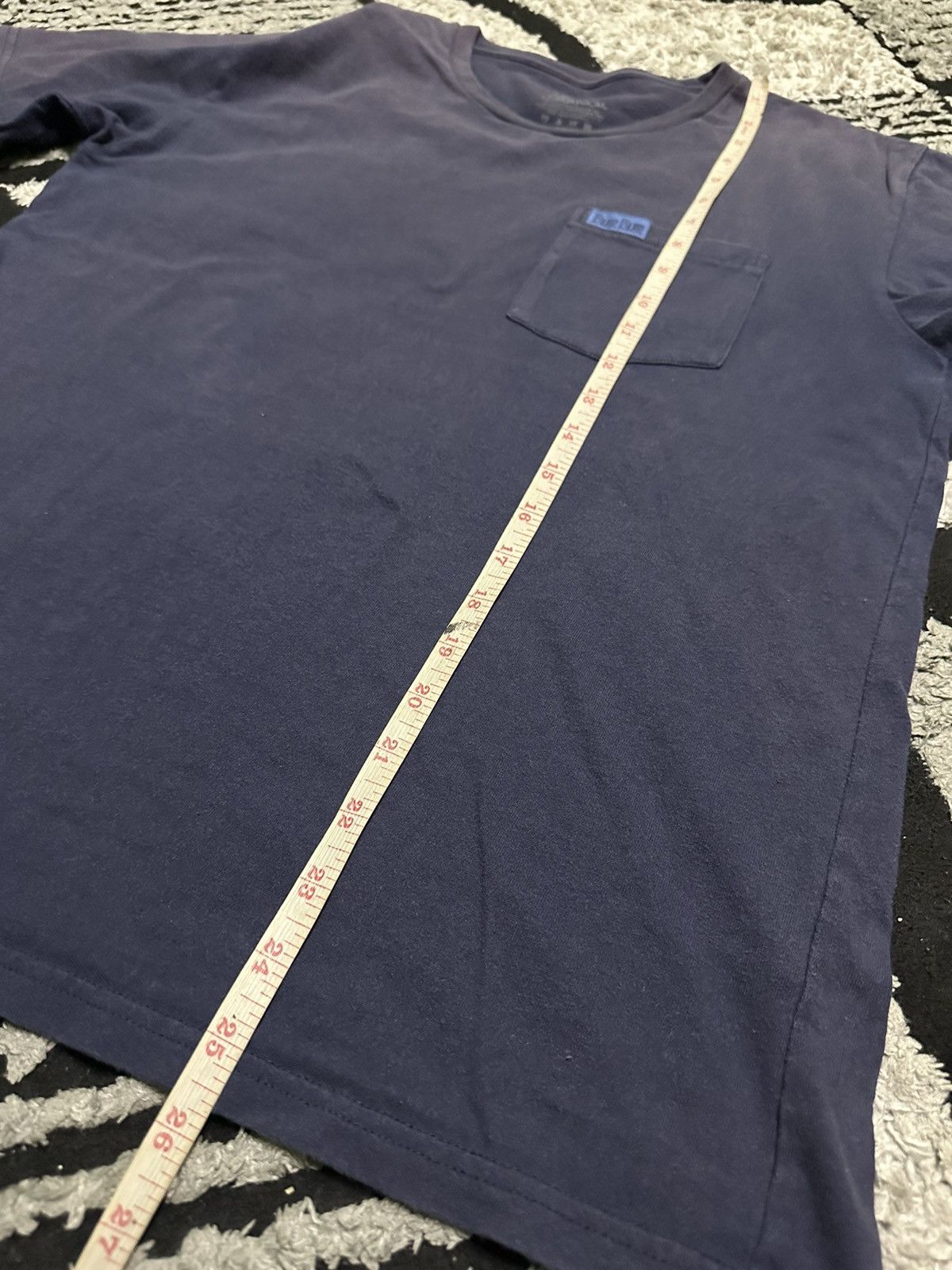 Blue Blue Japan vintage blue blue single pocket tee Size US L / EU 52-54 / 3 - 5 Thumbnail