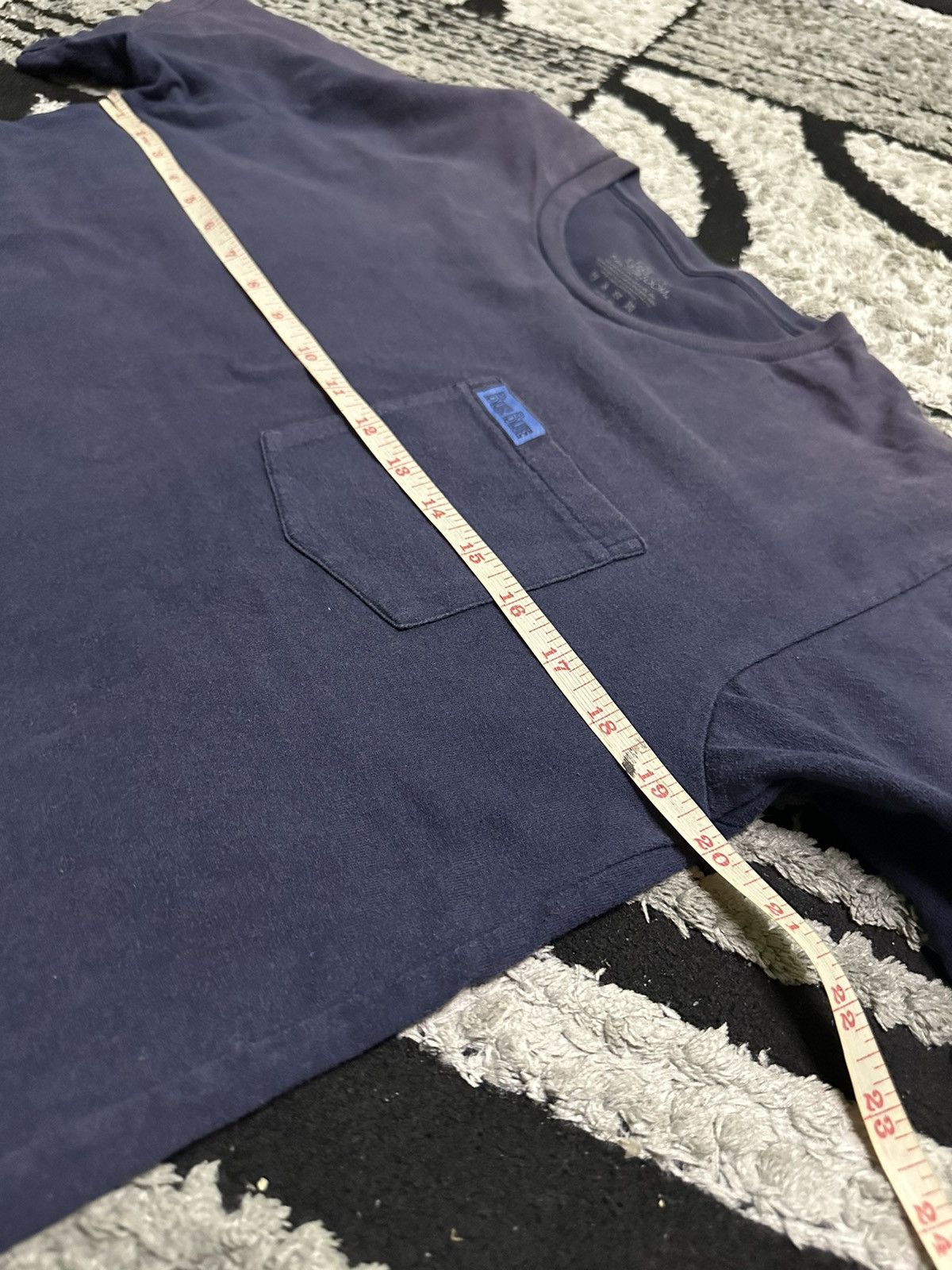 Blue Blue Japan vintage blue blue single pocket tee Size US L / EU 52-54 / 3 - 4 Thumbnail