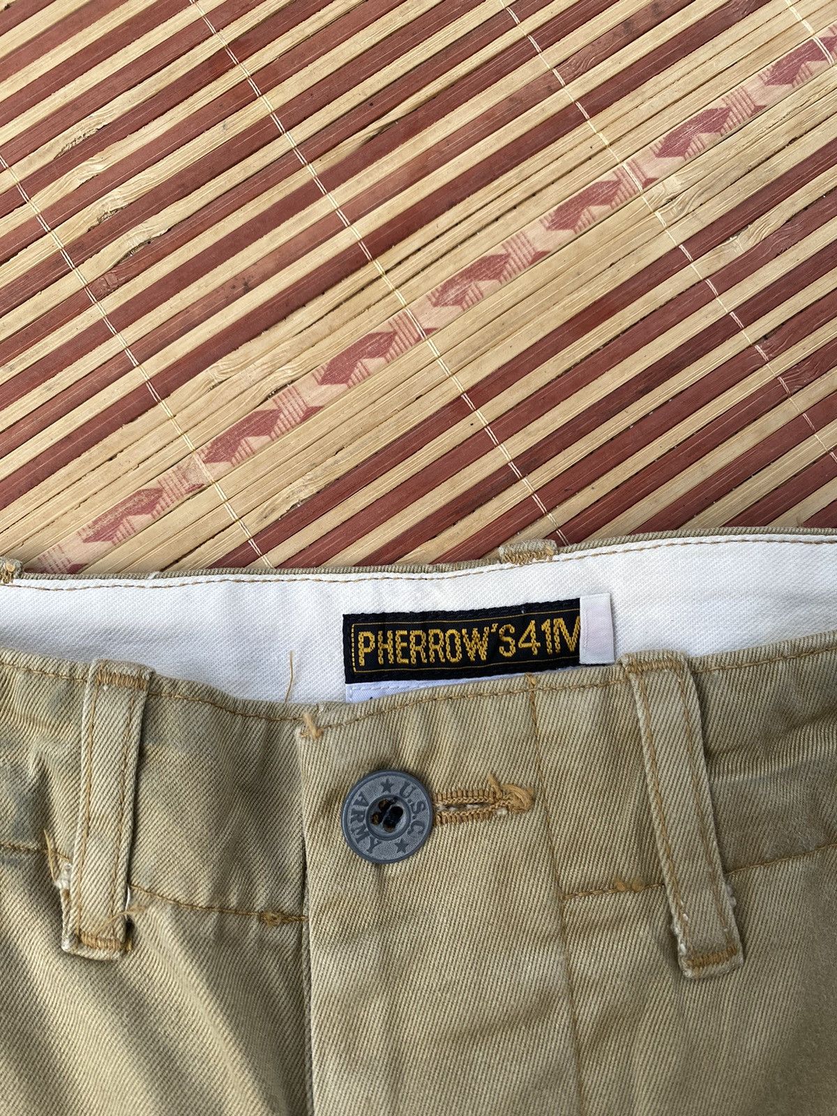 Pherrow's Vintage Pherrows 41-M Chino Army Trousers Size US 29 - 6 Thumbnail