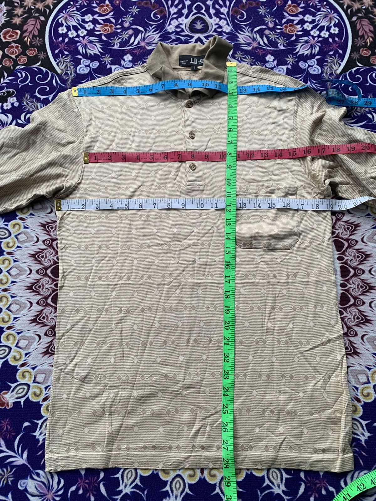 Alfred Dunhill × Vintage Vintage Dunhill Long Sleeve Tshirt Size US S / EU 44-46 / 1 - 7 Thumbnail