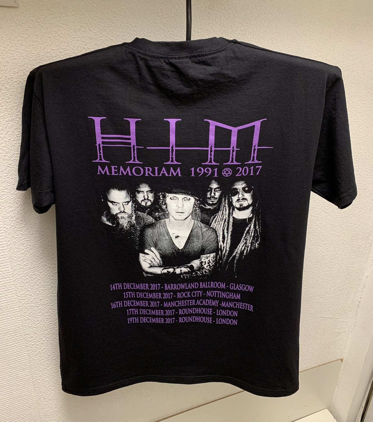 Band Tees Him rock band tee 1991 2017 tour t-shirt L. H I M memoriam Size US L / EU 52-54 / 3 - 1 Thumbnail