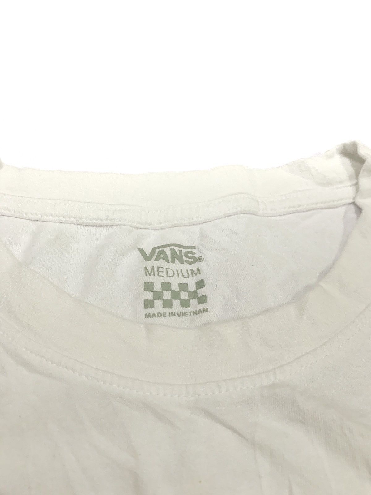 Vans crop top vans of the wall printed