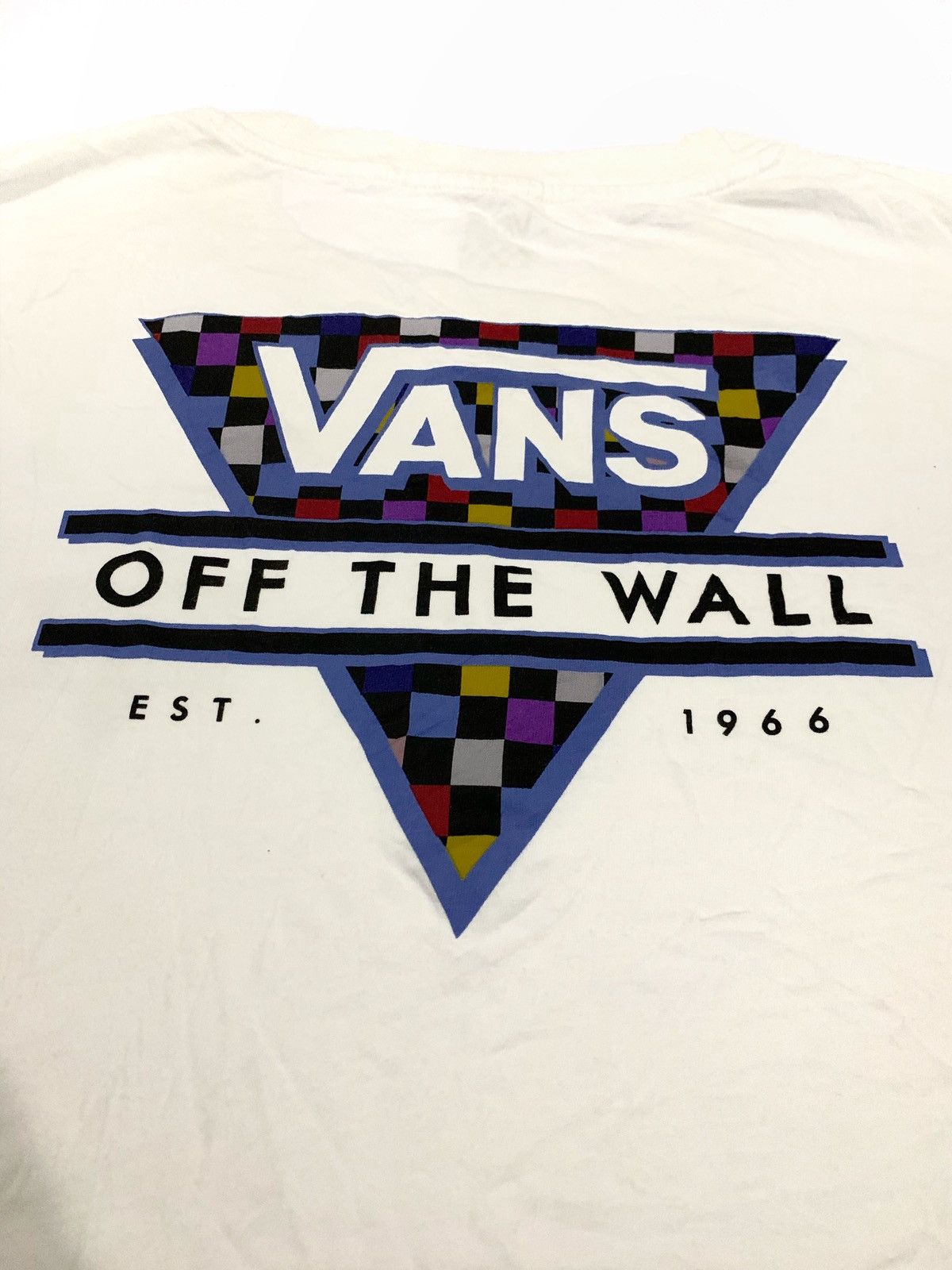 Vans crop top vans of the wall printed