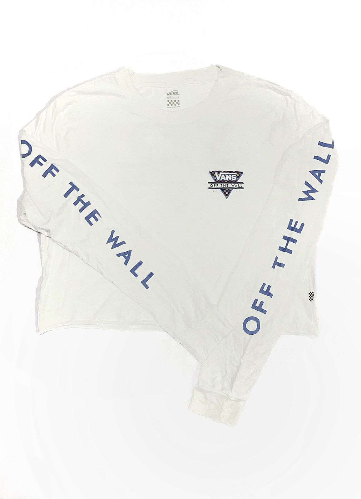 Vans crop top vans of the wall printed