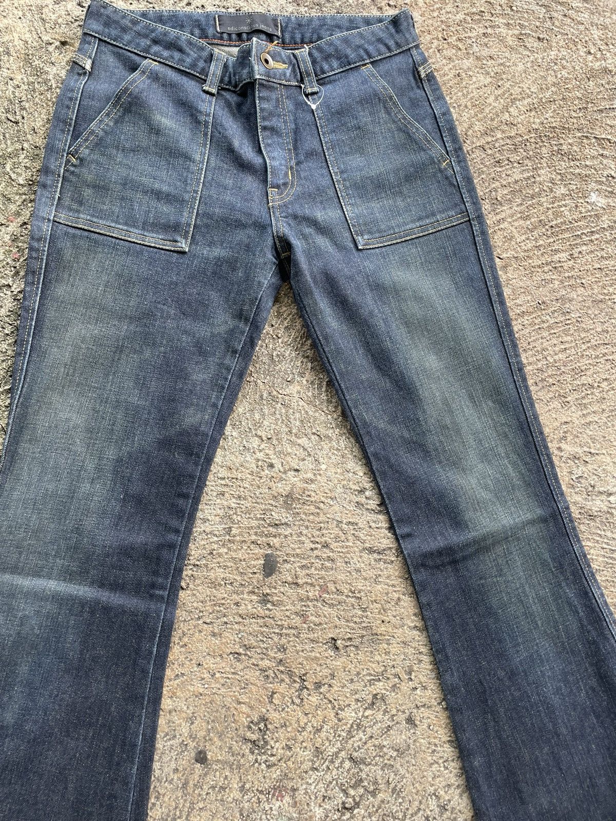 If Six Was Nine × Japanese Brand Flare Jeans Ediconscious Bootcut Jeans Made In Japan Size US 28 / EU 44 - 3 Thumbnail