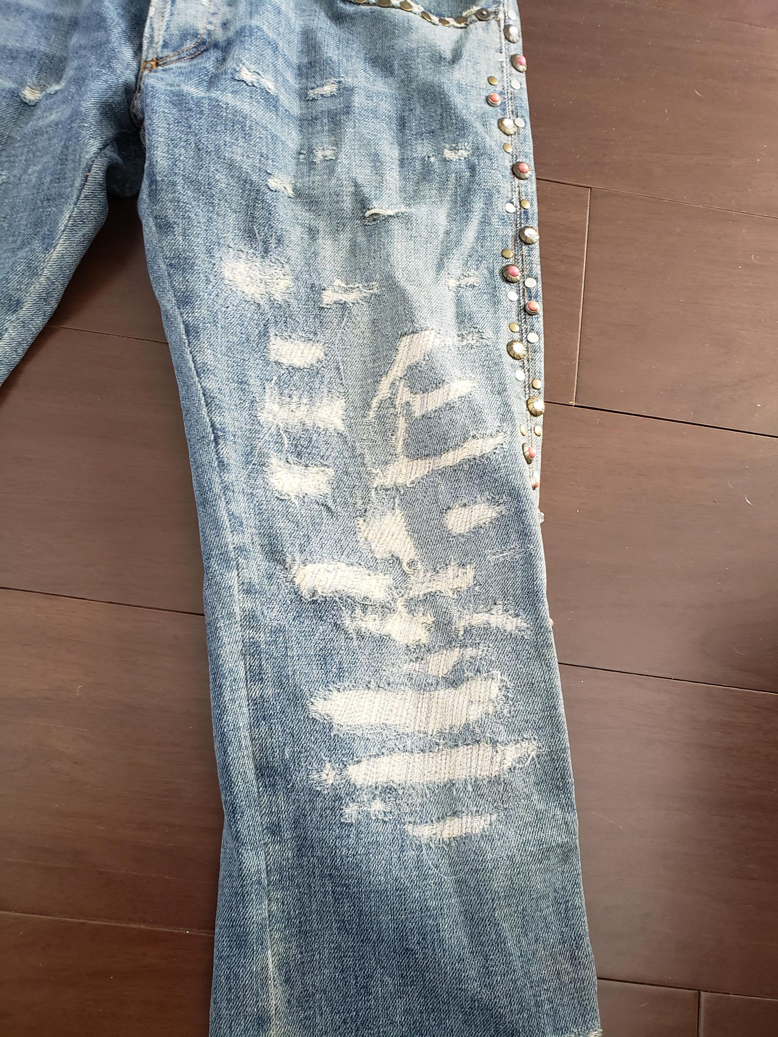 Dolce & Gabbana Jewel Studded Distressed Jeans Size US 30 / EU 46 - 4 Thumbnail