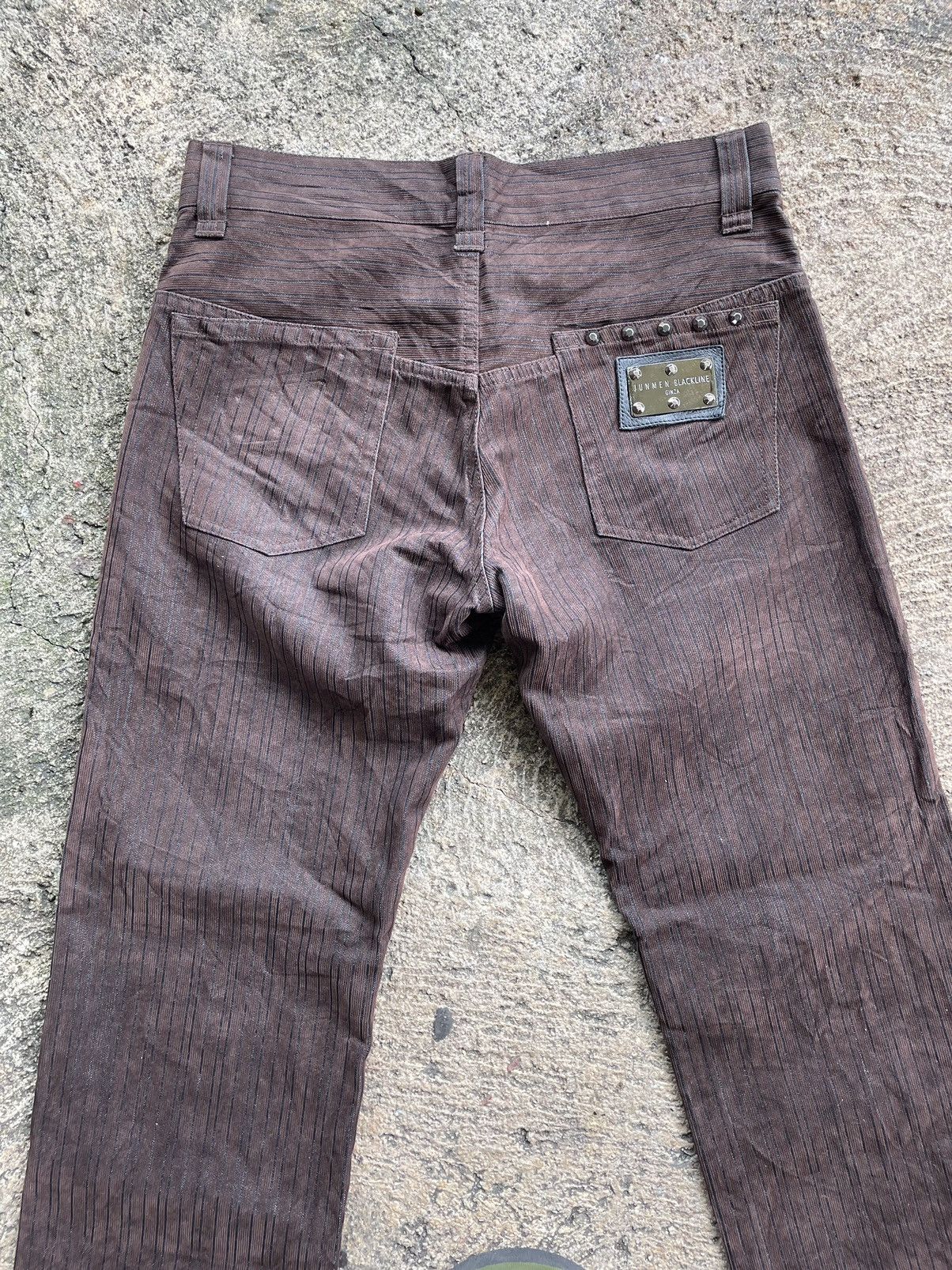 If Six Was Nine × Japanese Brand Jun Men Black Line Ginza Jeans Size US 32 / EU 48 - 9 Thumbnail