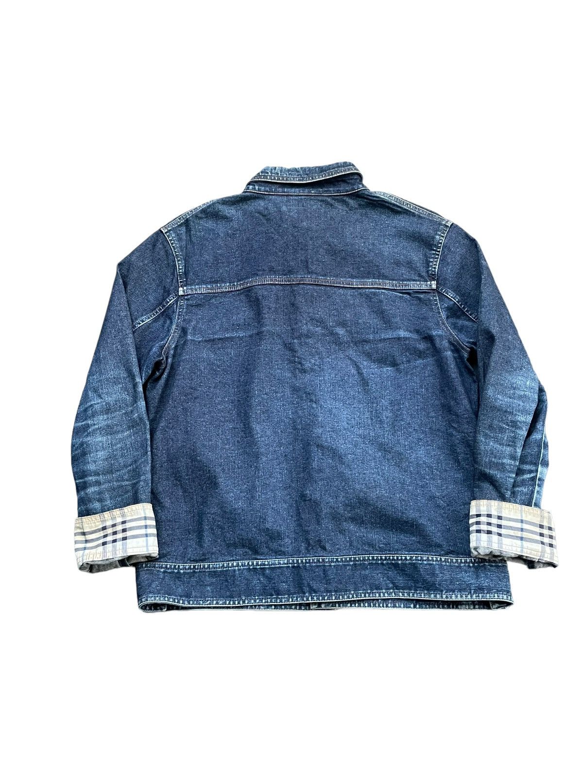 Burberry Vintage Burberry Black Label Denim Jacket Size US L / EU 52-54 / 3 - 7 Thumbnail