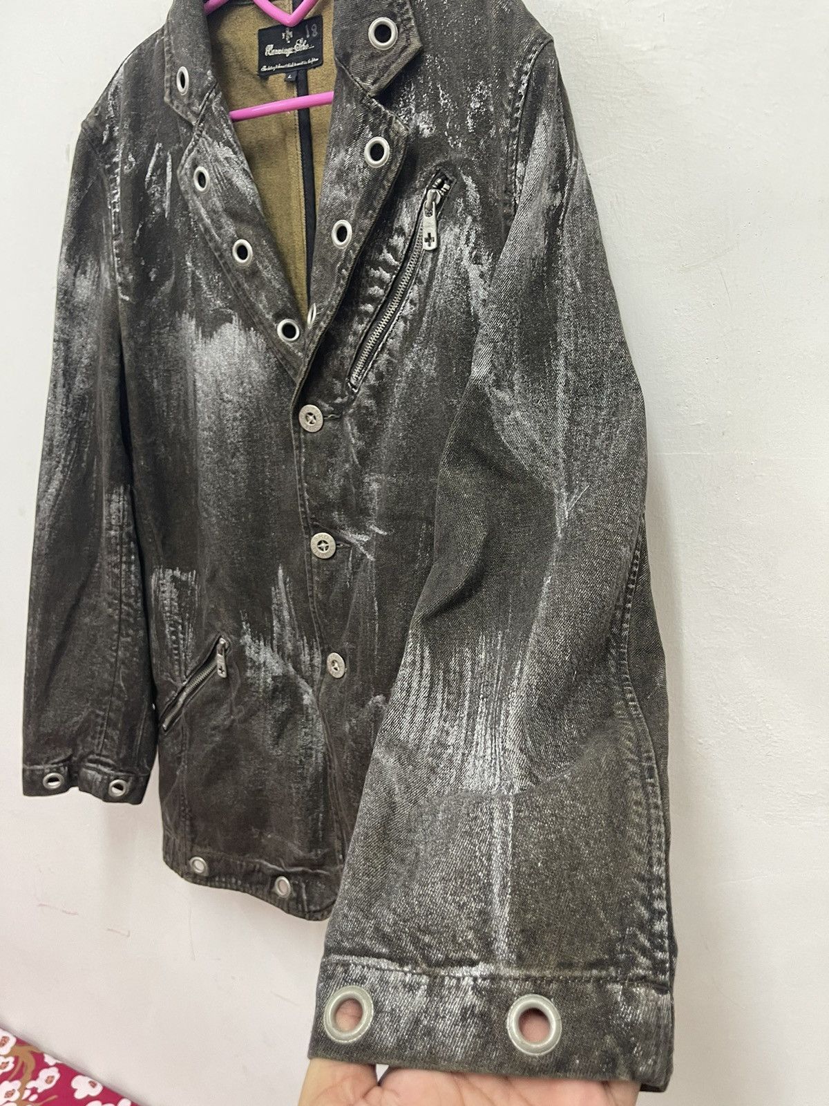 BERNINGS SHO Vintage BERNINGS SHO Paint Splatter Lgb Undercover Goth Punk Size US L / EU 52-54 / 3 - 4 Thumbnail