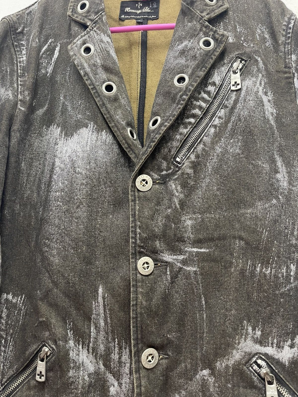 BERNINGS SHO Vintage BERNINGS SHO Paint Splatter Lgb Undercover Goth Punk Size US L / EU 52-54 / 3 - 7 Thumbnail