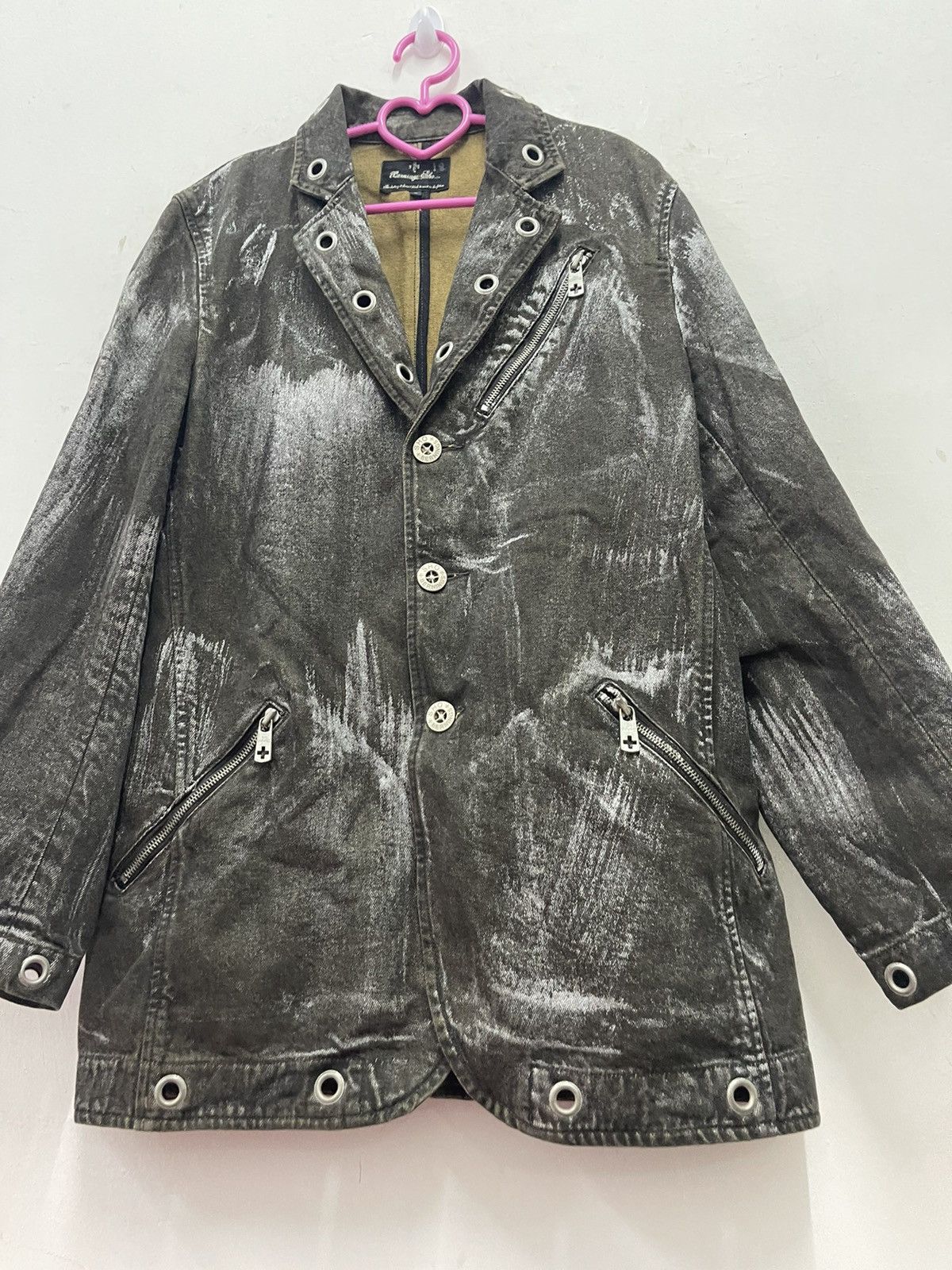 BERNINGS SHO Vintage BERNINGS SHO Paint Splatter Lgb Undercover Goth Punk Size US L / EU 52-54 / 3 - 3 Thumbnail