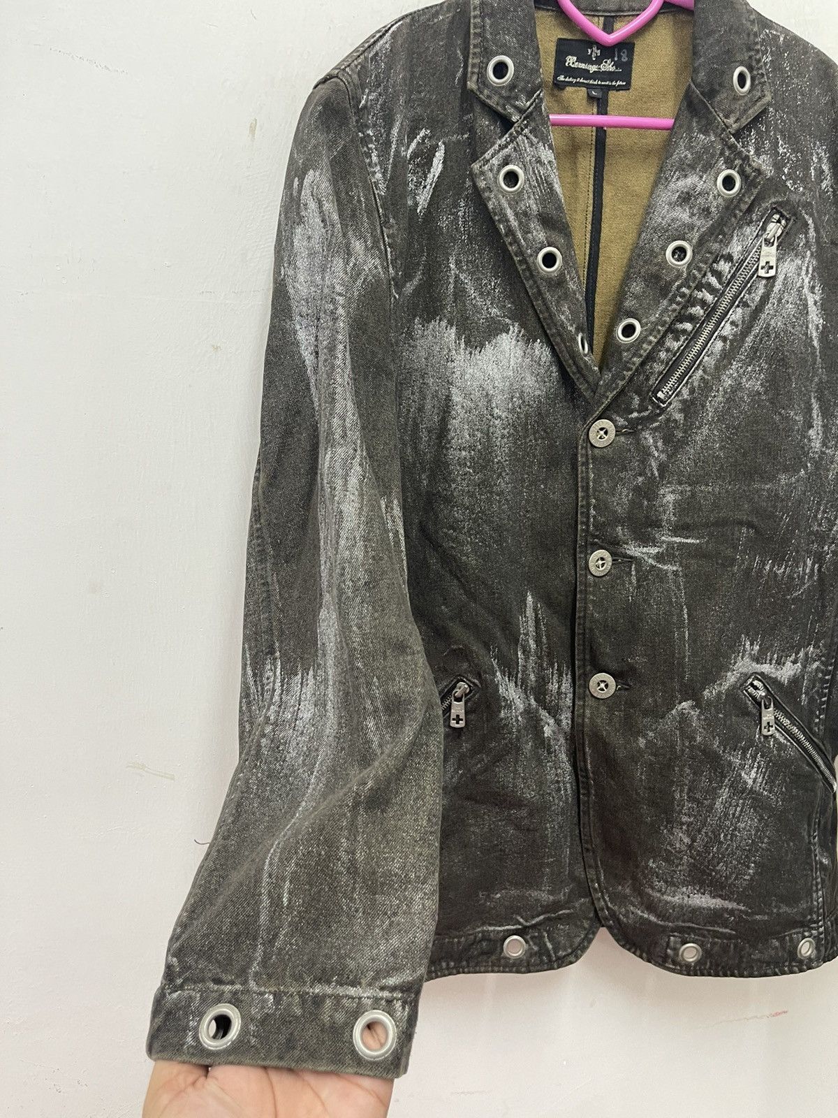 BERNINGS SHO Vintage BERNINGS SHO Paint Splatter Lgb Undercover Goth Punk Size US L / EU 52-54 / 3 - 5 Thumbnail