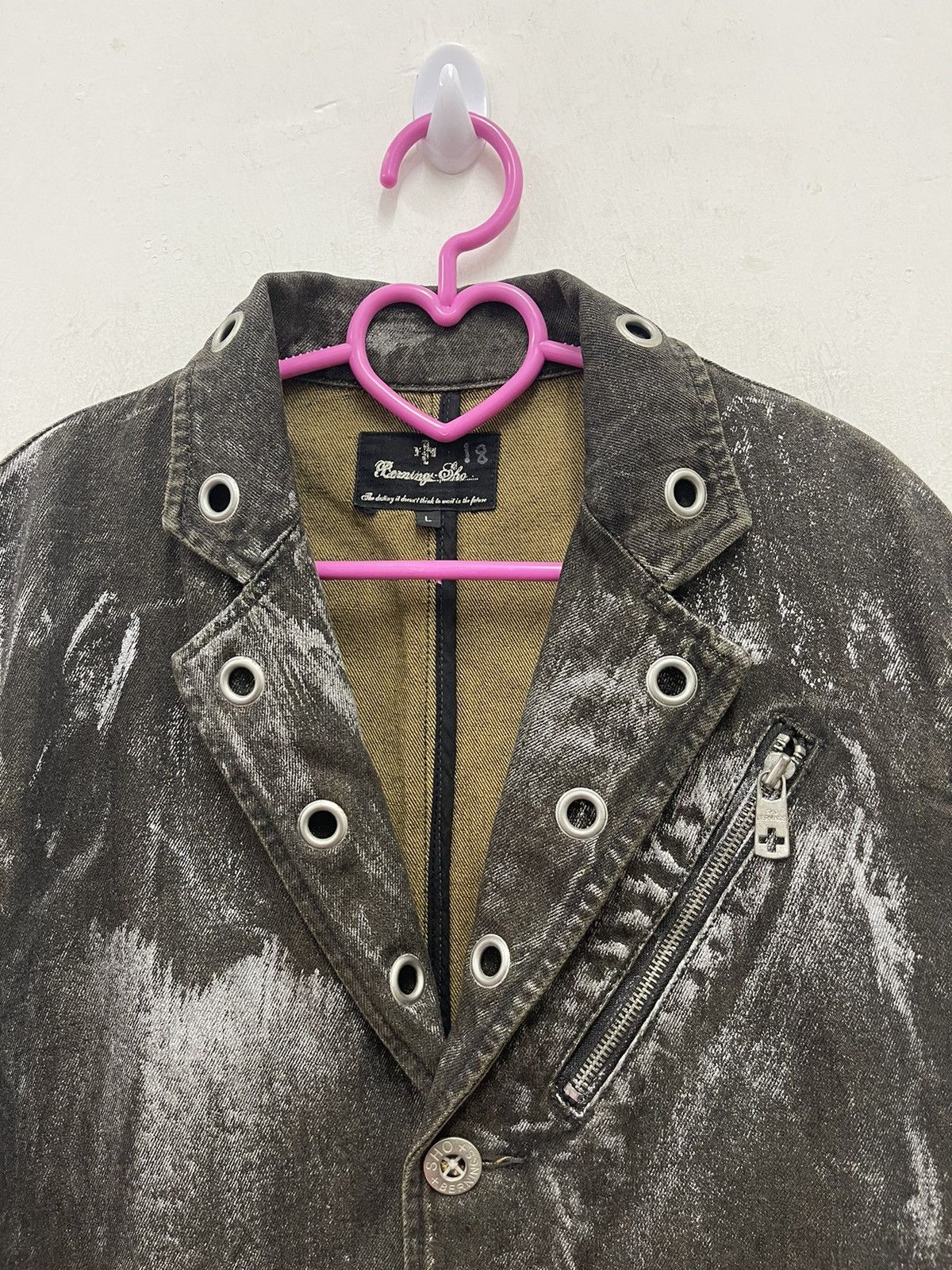 BERNINGS SHO Vintage BERNINGS SHO Paint Splatter Lgb Undercover Goth Punk Size US L / EU 52-54 / 3 - 2 Thumbnail