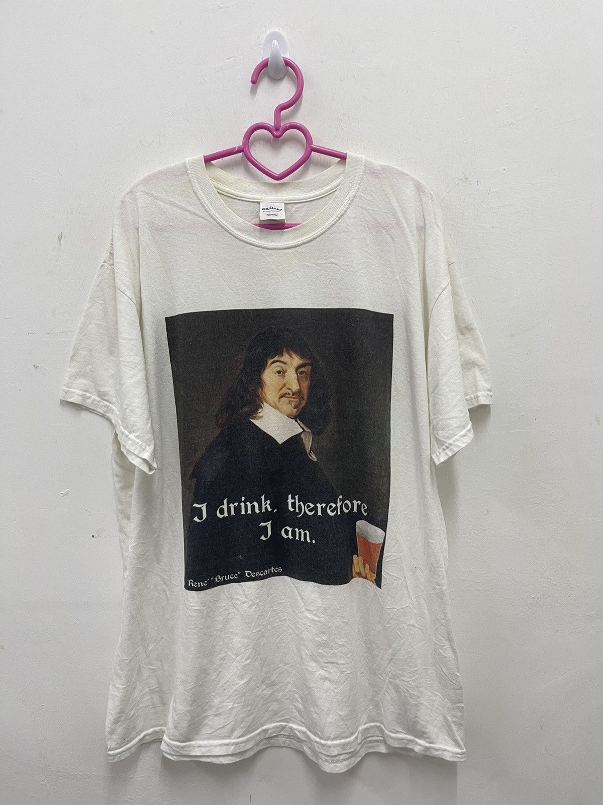 Arts & Science Rare Vintage RENE BRUCE DESCARTES Philosophy Pop Art Parody Size US L / EU 52-54 / 3 - 1 Thumbnail