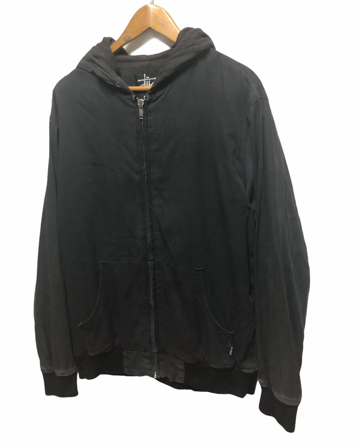 Stussy × Vintage Stussy Bomber Hoodie Jacket Size US L / EU 52-54 / 3 - 2 Thumbnail