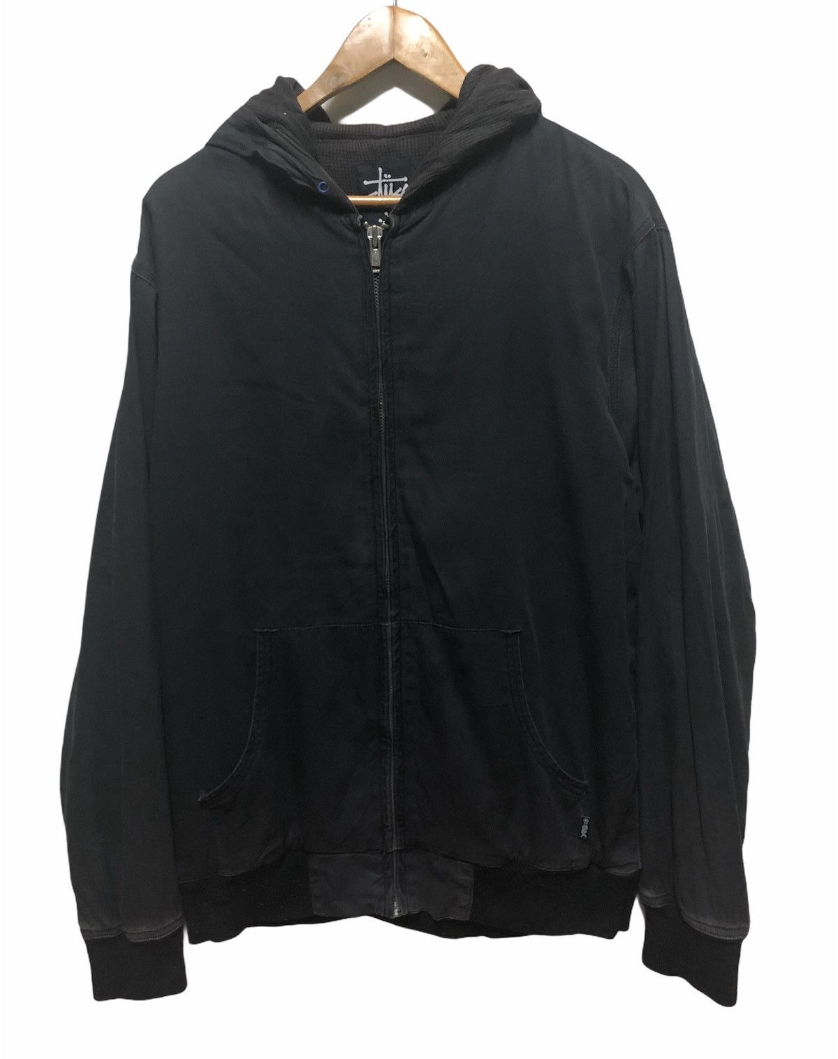 Stussy × Vintage Stussy Bomber Hoodie Jacket Size US L / EU 52-54 / 3 - 1 Thumbnail