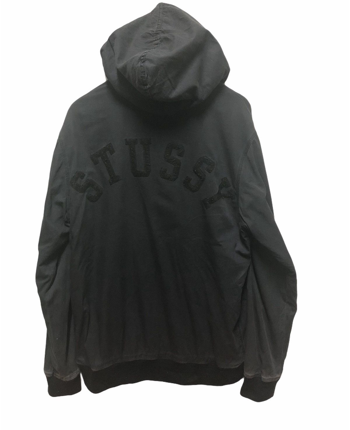 Stussy × Vintage Stussy Bomber Hoodie Jacket Size US L / EU 52-54 / 3 - 6 Thumbnail