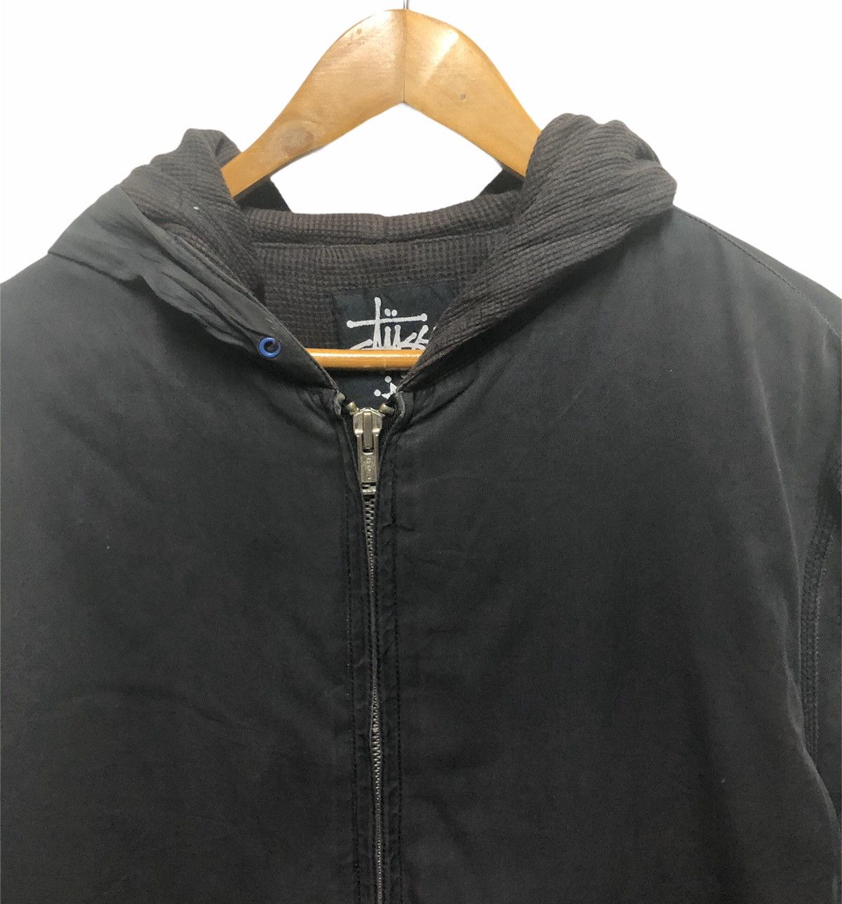 Stussy × Vintage Stussy Bomber Hoodie Jacket Size US L / EU 52-54 / 3 - 5 Thumbnail