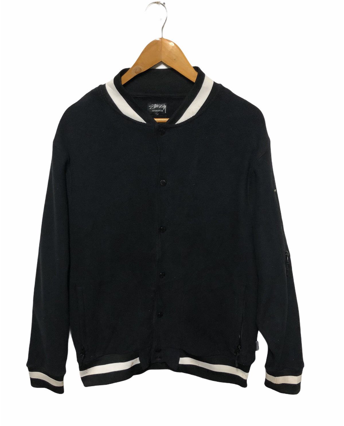 Stussy × Vintage Stussy Authentic Sweater Button Size US L / EU 52-54 / 3 - 4 Thumbnail