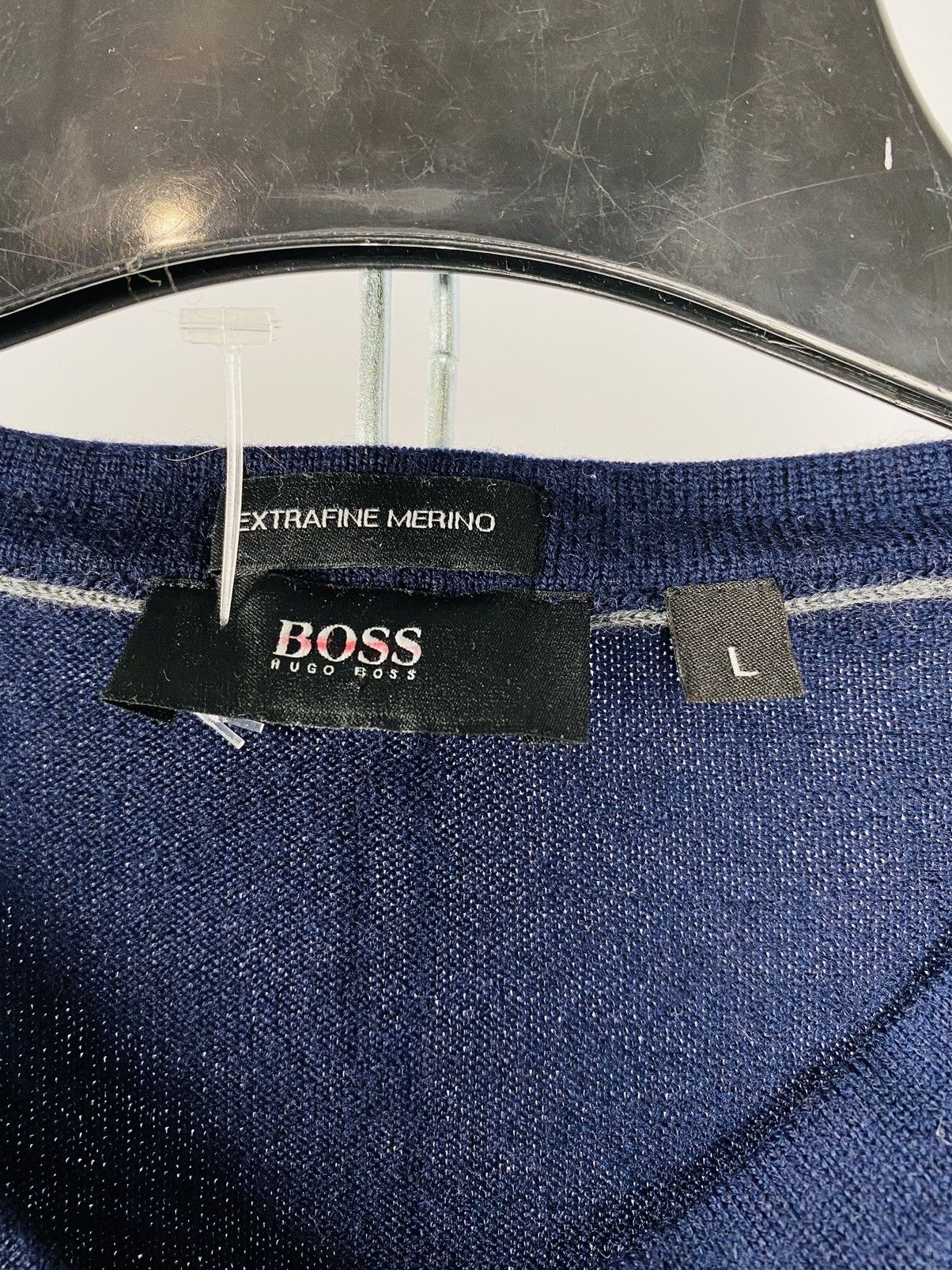 Hugo Boss Hugo Boss sweaters V-neck blue size L Size US S / EU 44-46 / 1 - 4 Thumbnail