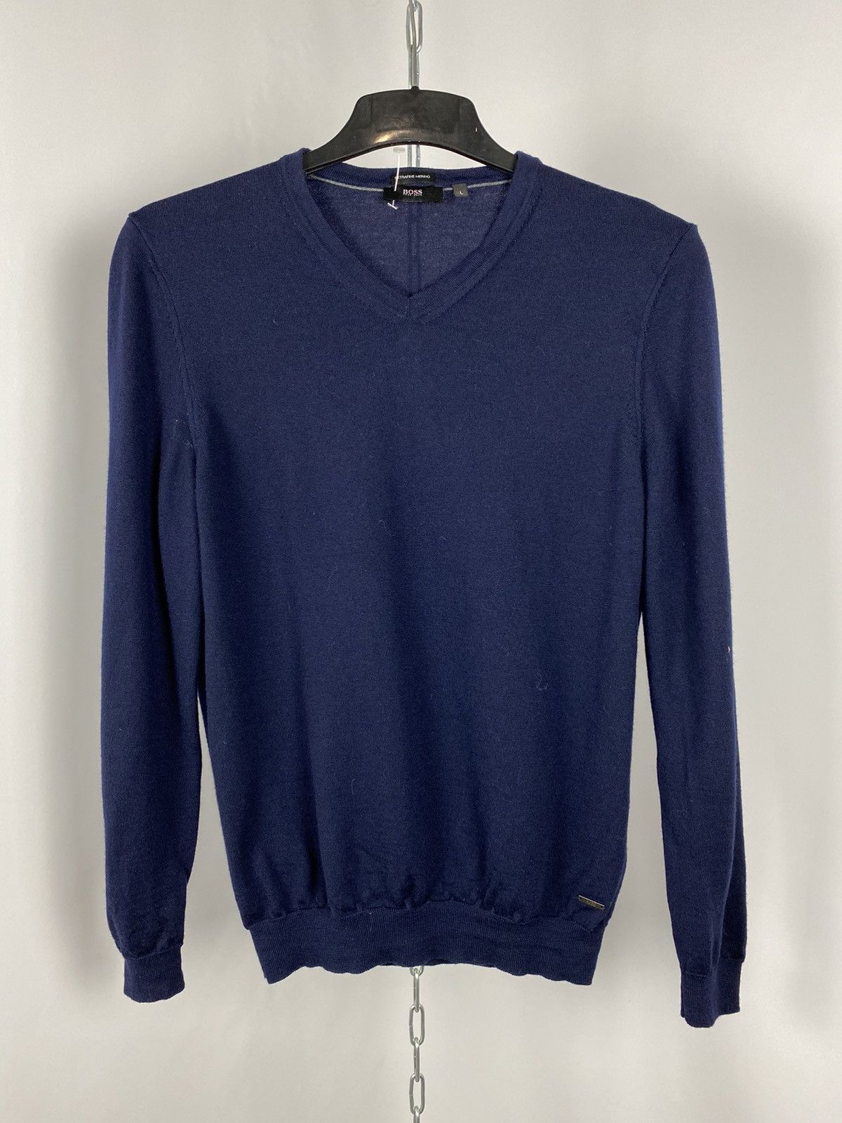 Hugo Boss Hugo Boss sweaters V-neck blue size L Size US S / EU 44-46 / 1 - 1 Thumbnail