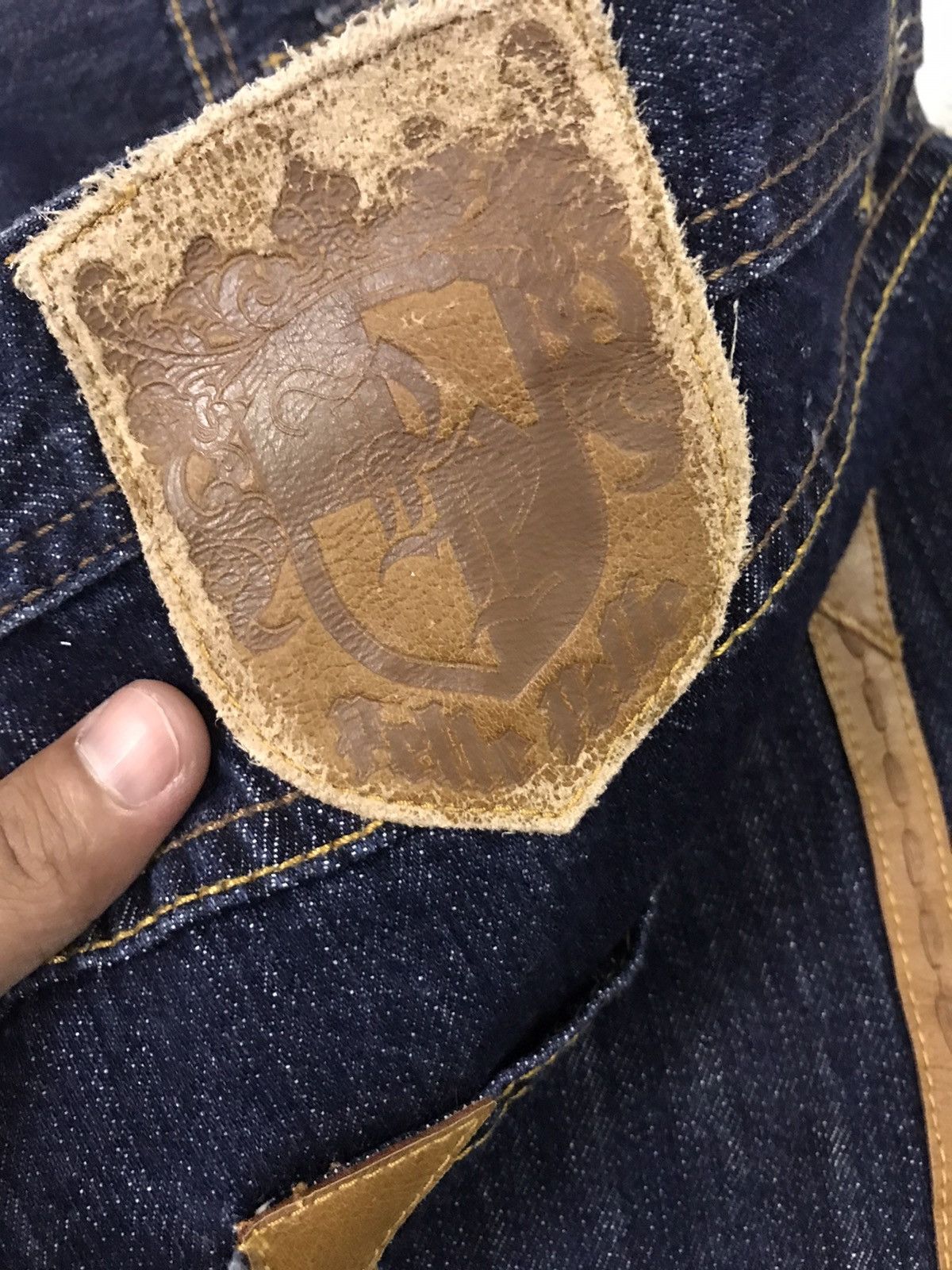 Designer × Marc Buchanan × Pelle Pelle Pelle Pelle Denim Blue Jeans Marc Buchanan Designer Size US 40 / EU 56 - 7 Thumbnail