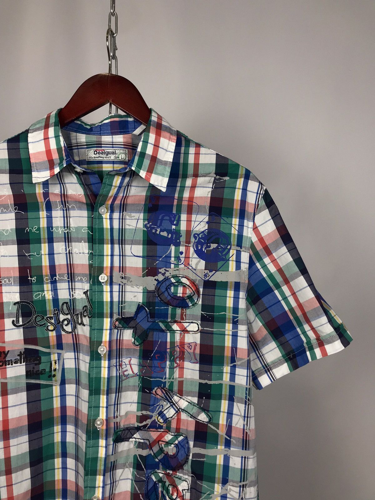 Desigual Desigual shirt short sleeve size L multicolor Size US L / EU 52-54 / 3 - 2 Thumbnail