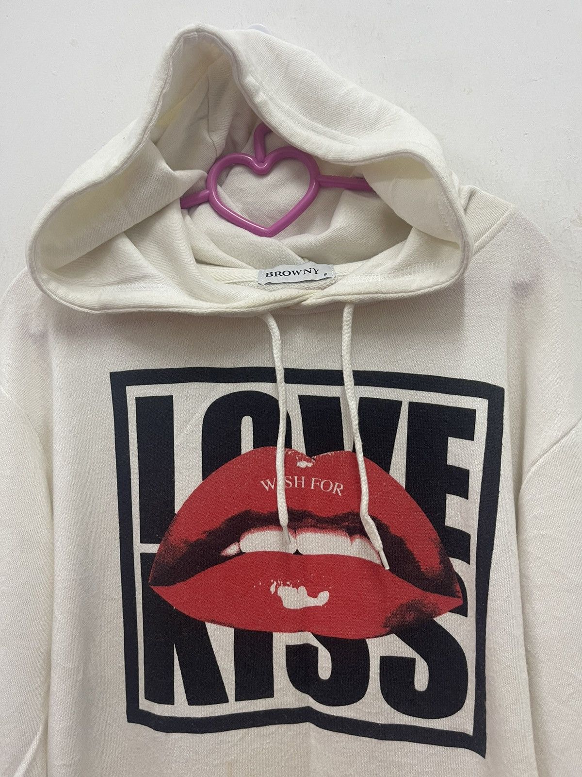 Hysteric Glamour Rare BROWNY Wish For Love Kiss Hoodie Size US M / EU 48-50 / 2 - 2 Thumbnail