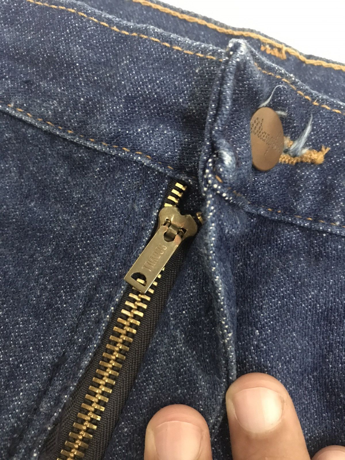 Vintage × Wrangler Vintage 70s Wrangler Denim Jeans Scovill USA Size US 34 / EU 50 - 7 Thumbnail